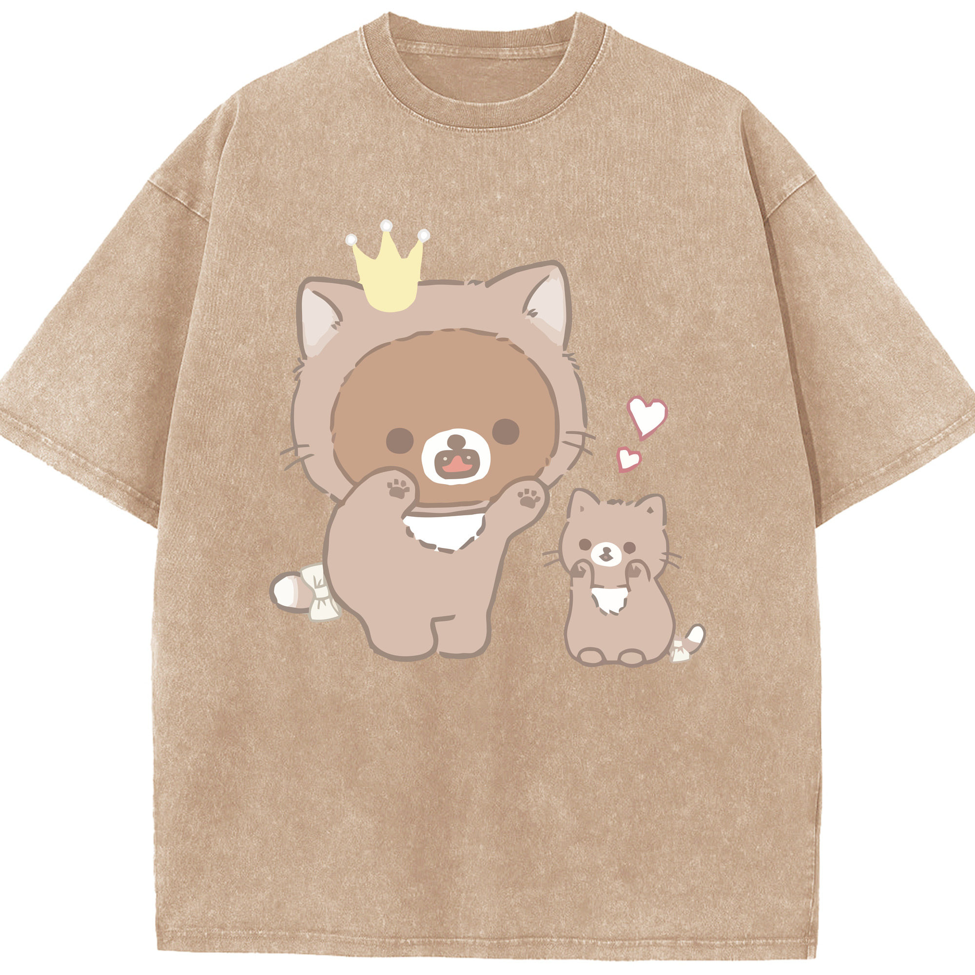 （画像用） リラックマ リラックマ キイロイトリ Rilakkuma Korilakkuma Kiiroitori 綿100% ヴィンテージ風 半袖Tシャツ（フロントプリント）