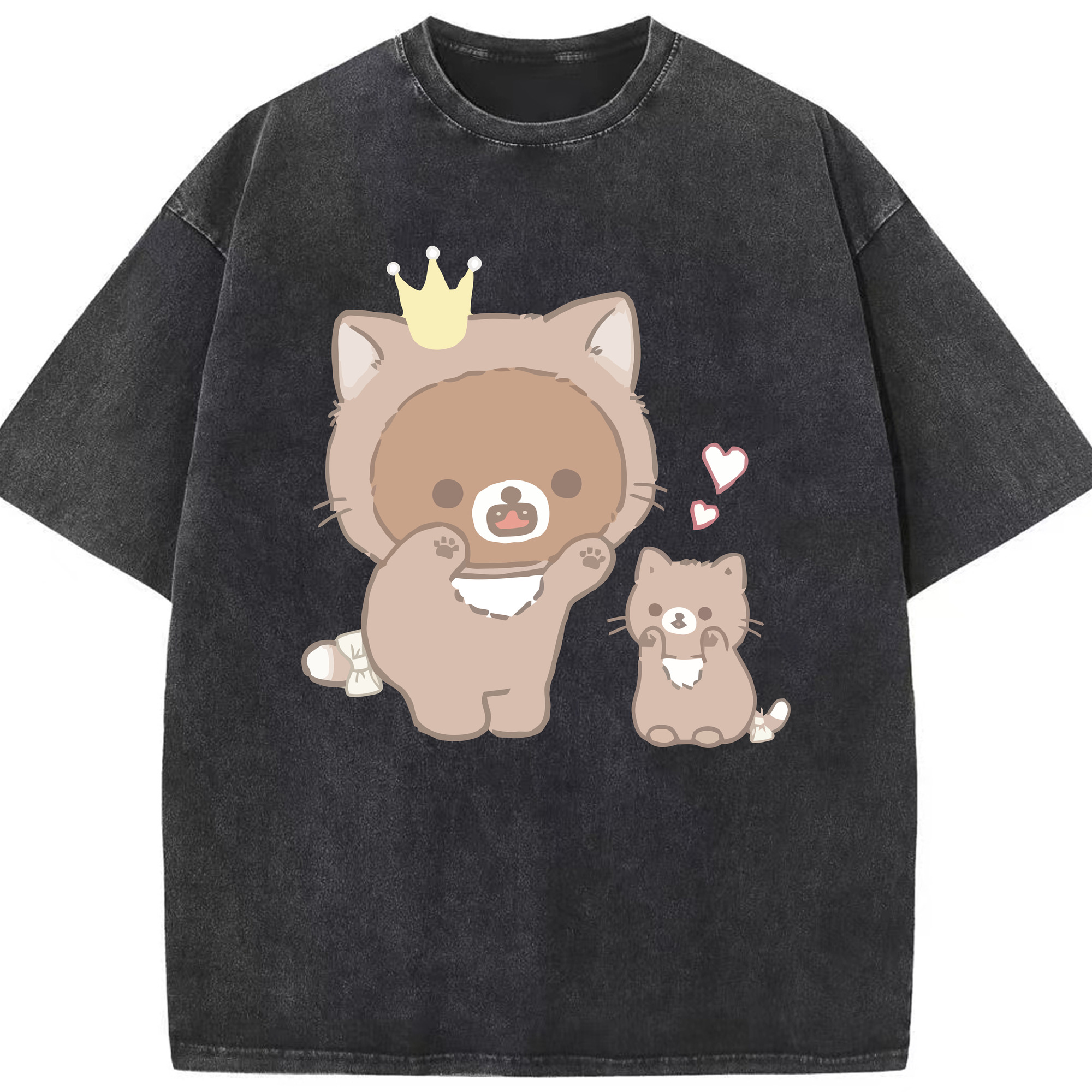 （画像用） リラックマ リラックマ キイロイトリ Rilakkuma Korilakkuma Kiiroitori 綿100% ヴィンテージ風 半袖Tシャツ（フロントプリント）