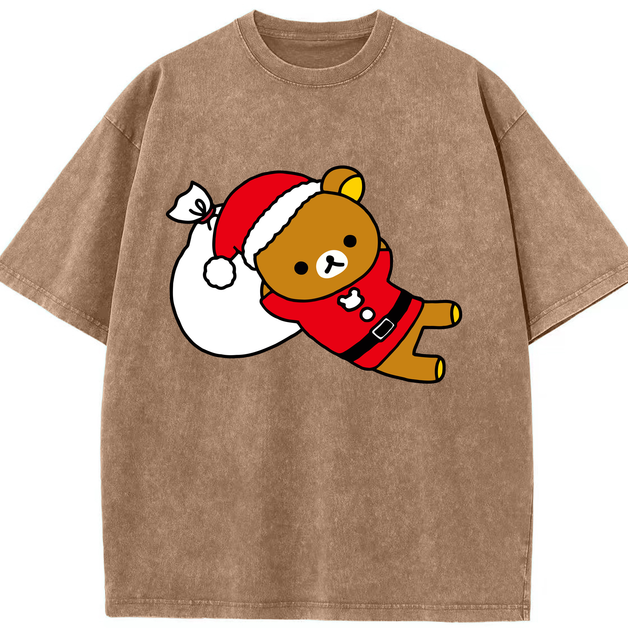 （画像用） リラックマ リラックマ キイロイトリ Rilakkuma Korilakkuma Kiiroitori 綿100% ヴィンテージ風 半袖Tシャツ（フロントプリント）