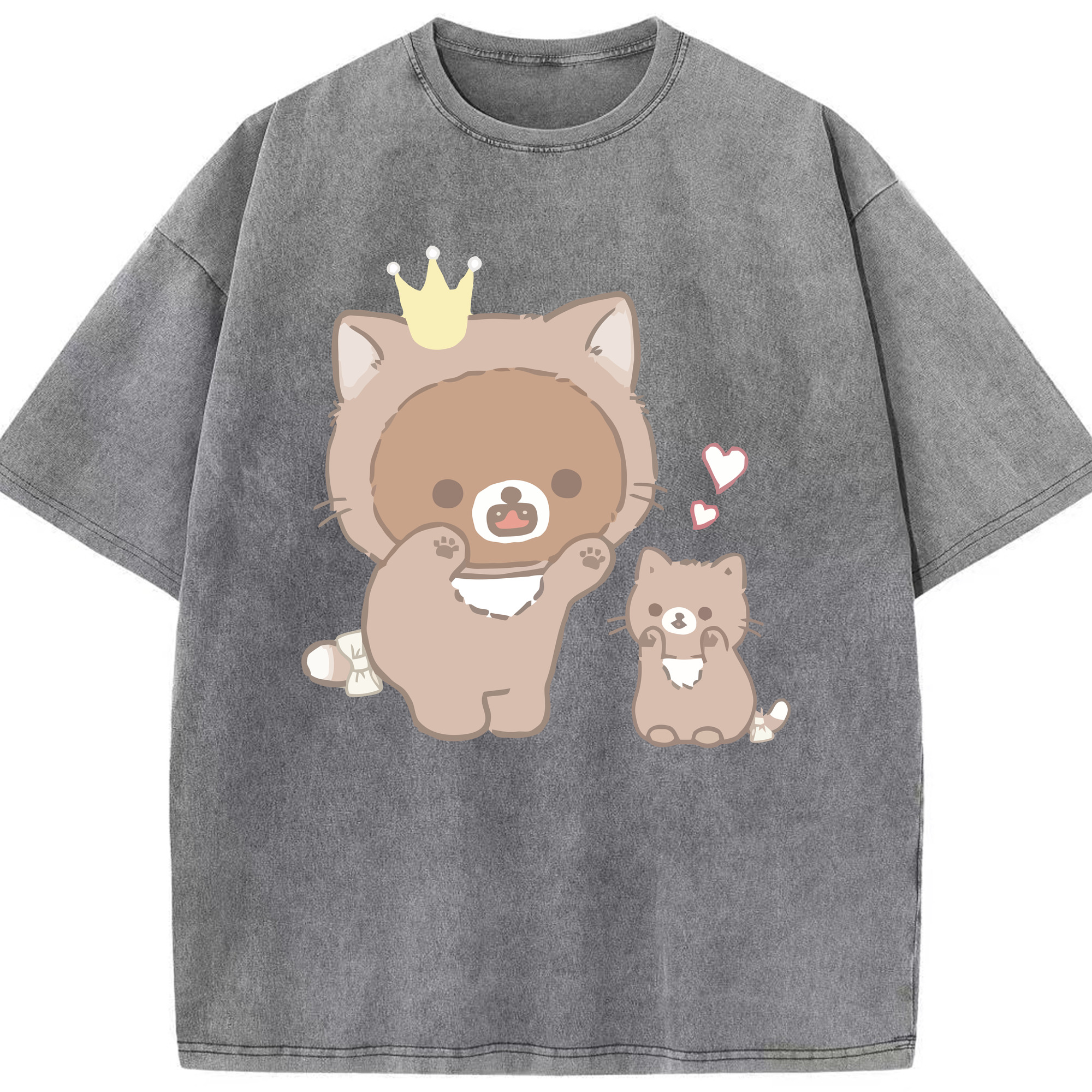 （画像用） リラックマ リラックマ キイロイトリ Rilakkuma Korilakkuma Kiiroitori 綿100% ヴィンテージ風 半袖Tシャツ（フロントプリント）
