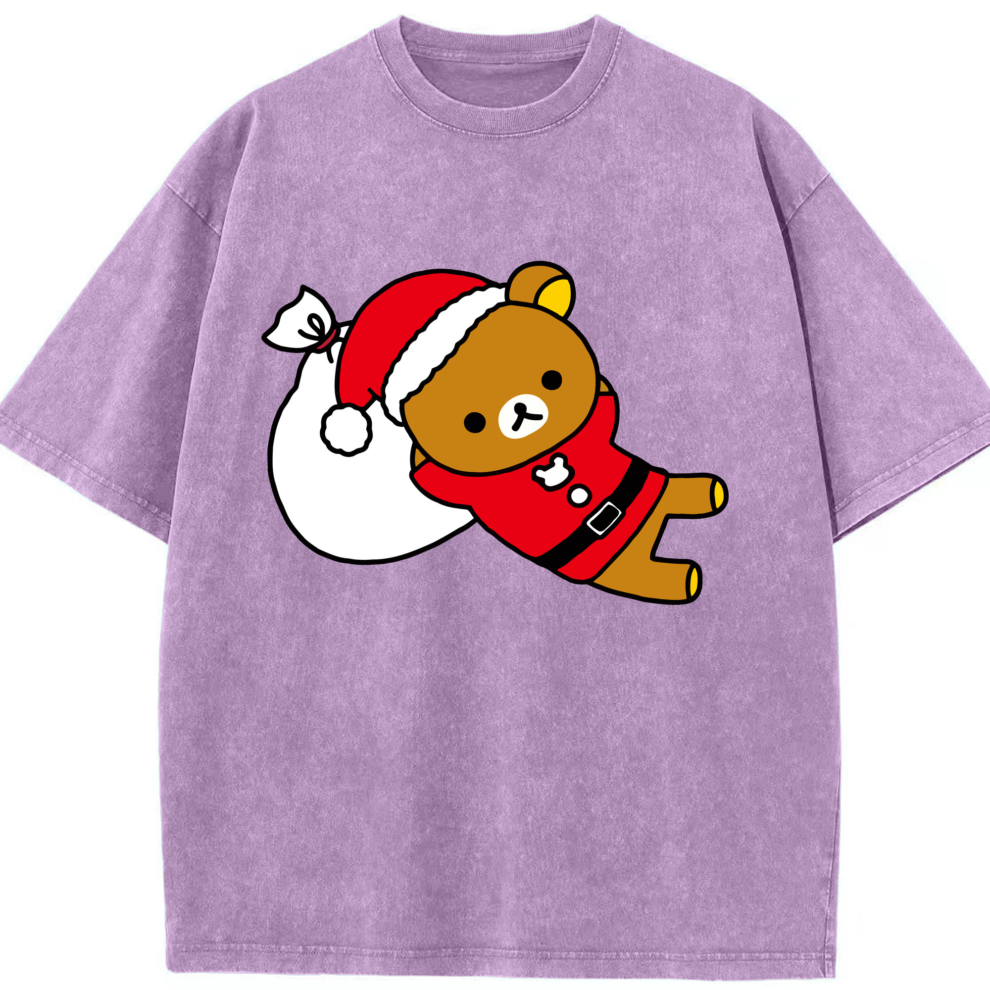 （画像用） リラックマ リラックマ キイロイトリ Rilakkuma Korilakkuma Kiiroitori 綿100% ヴィンテージ風 半袖Tシャツ（フロントプリント）