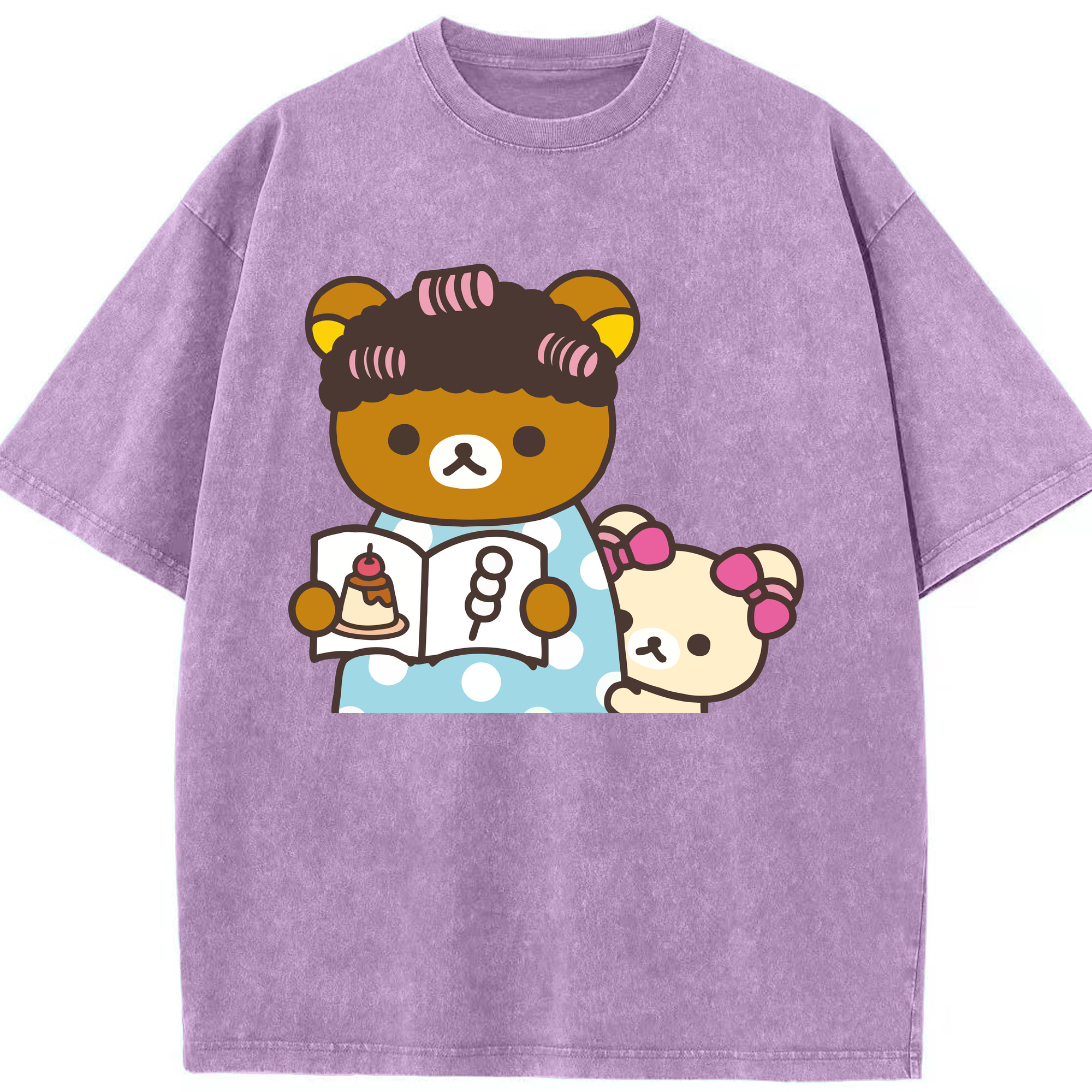 （画像用） リラックマ リラックマ キイロイトリ Rilakkuma Korilakkuma Kiiroitori 綿100% ヴィンテージ風 半袖Tシャツ（フロントプリント）