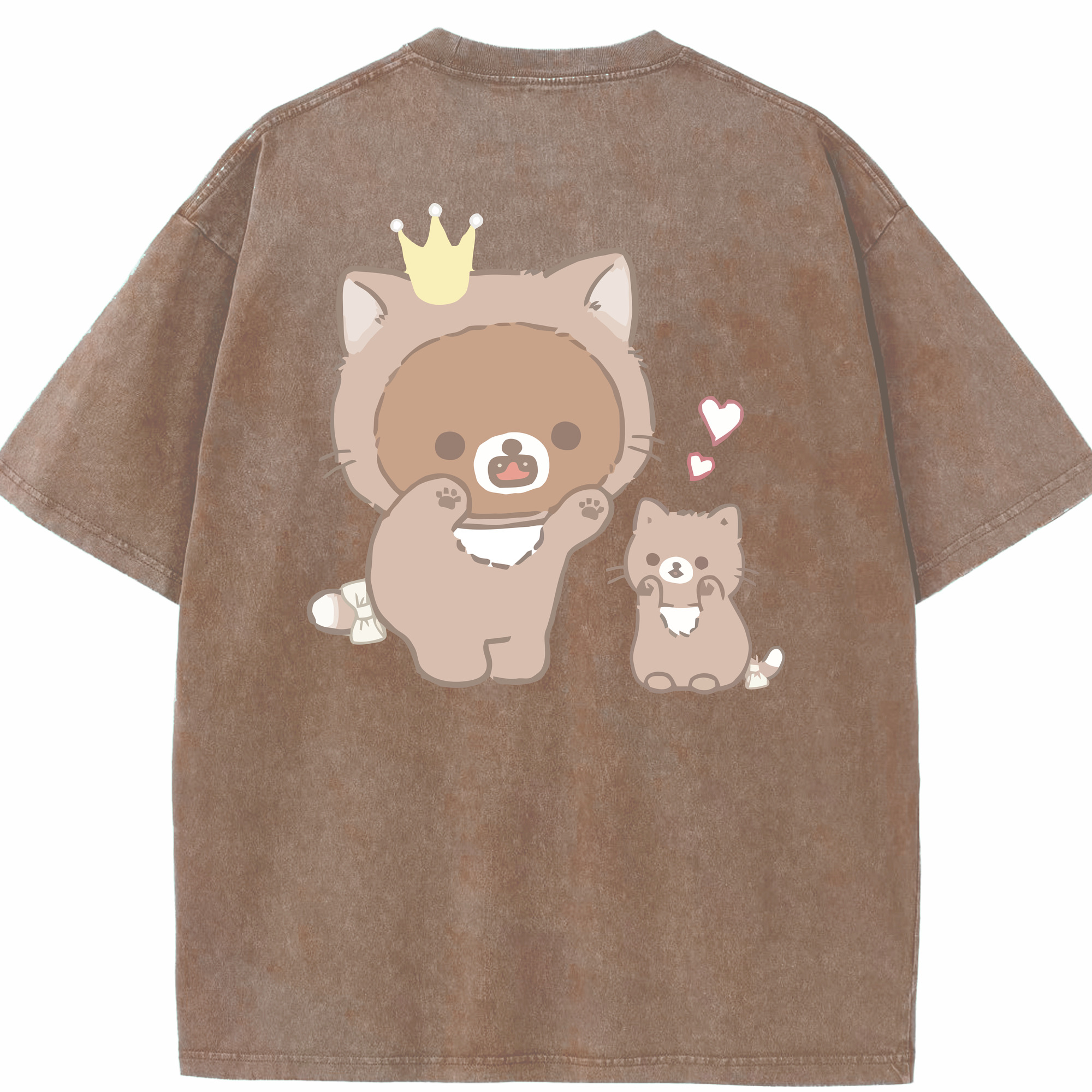 （画像用） リラックマ リラックマ キイロイトリ Rilakkuma Korilakkuma Kiiroitori 綿100% ヴィンテージ風 半袖Tシャツ（背面プリント）