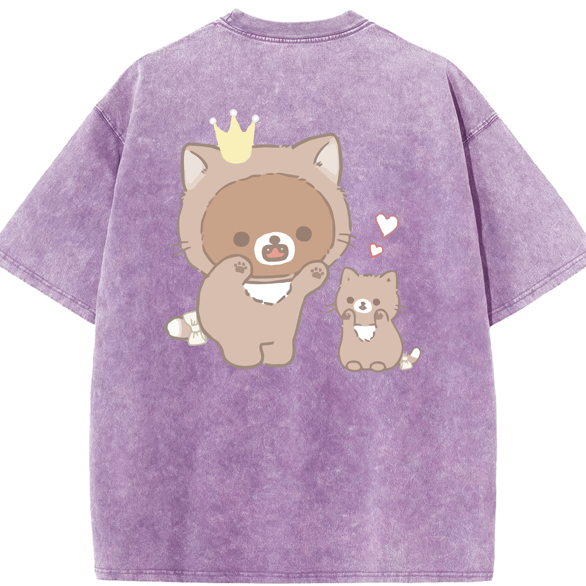 （画像用） リラックマ リラックマ キイロイトリ Rilakkuma Korilakkuma Kiiroitori 綿100% ヴィンテージ風 半袖Tシャツ（背面プリント）