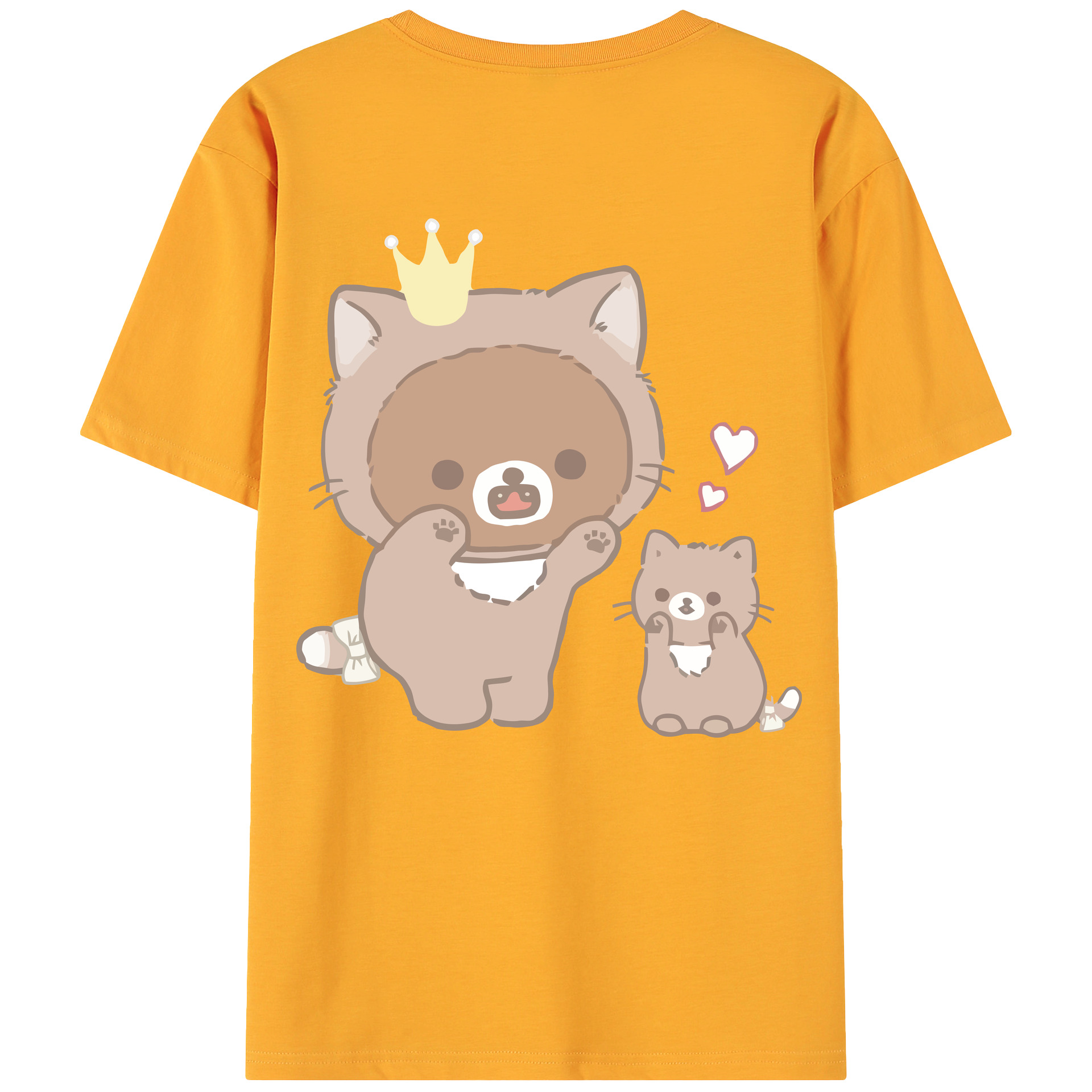 （画像用） リラックマ リラックマ キイロイトリ Rilakkuma Korilakkuma Kiiroitori 綿100％ メンズ半袖Tシャツ（バックプリント） 通気性
