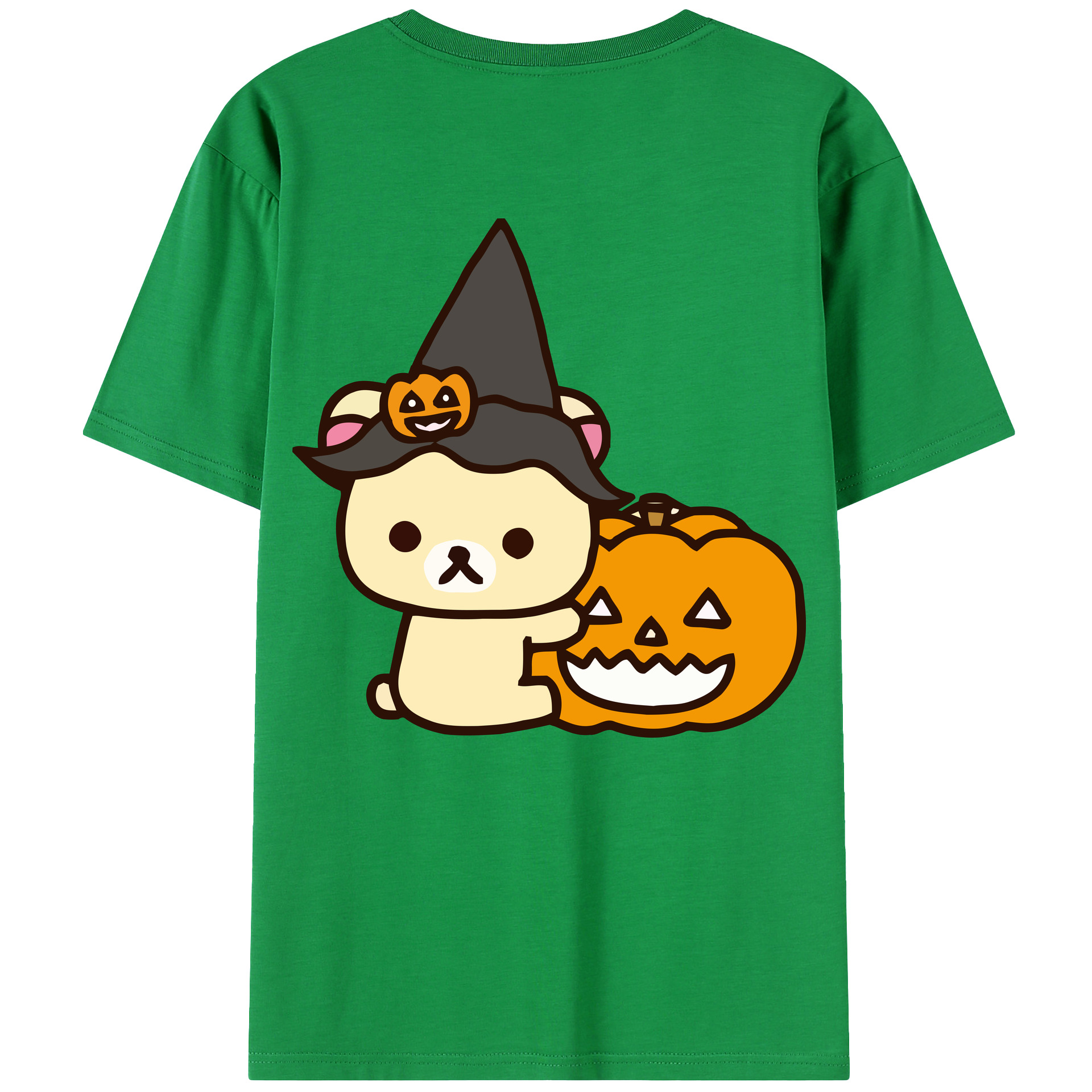 （画像用） リラックマ リラックマ キイロイトリ Rilakkuma Korilakkuma Kiiroitori 綿100％ メンズ半袖Tシャツ（バックプリント） 通気性