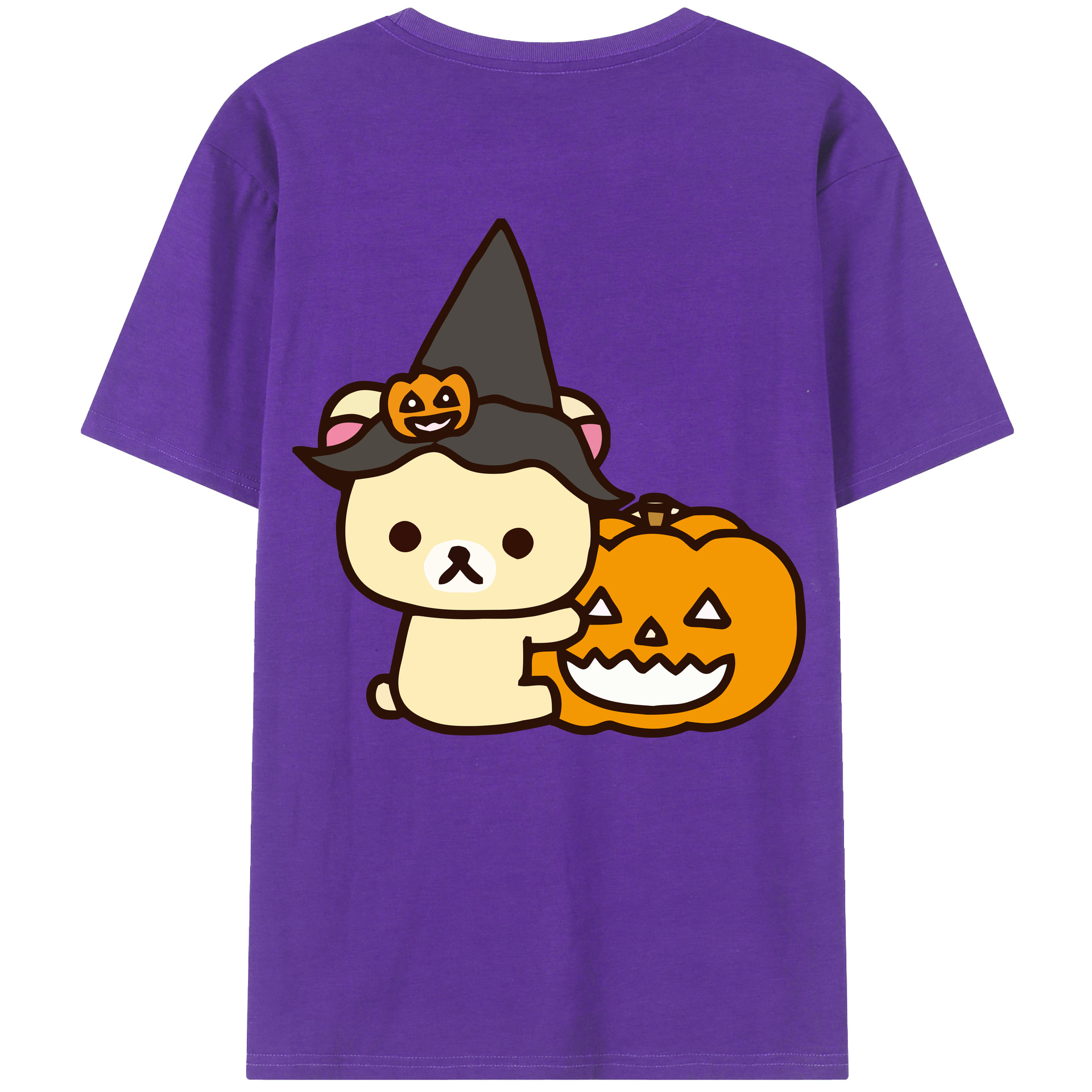 （画像用） リラックマ リラックマ キイロイトリ Rilakkuma Korilakkuma Kiiroitori 綿100％ メンズ半袖Tシャツ（バックプリント） 通気性