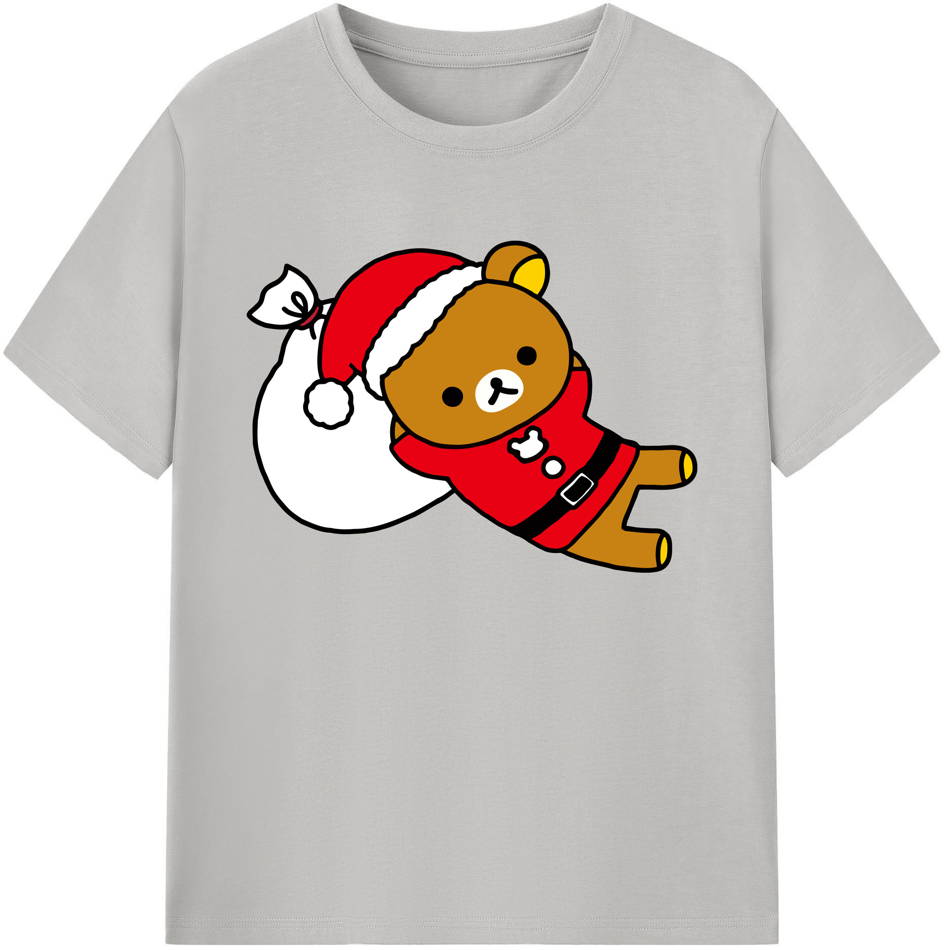 （画像用） リラックマ リラックマ キイロイトリ Rilakkuma Korilakkuma Kiiroitori 綿100％ メンズ半袖Tシャツ｜肌触りやわらか＆通気性