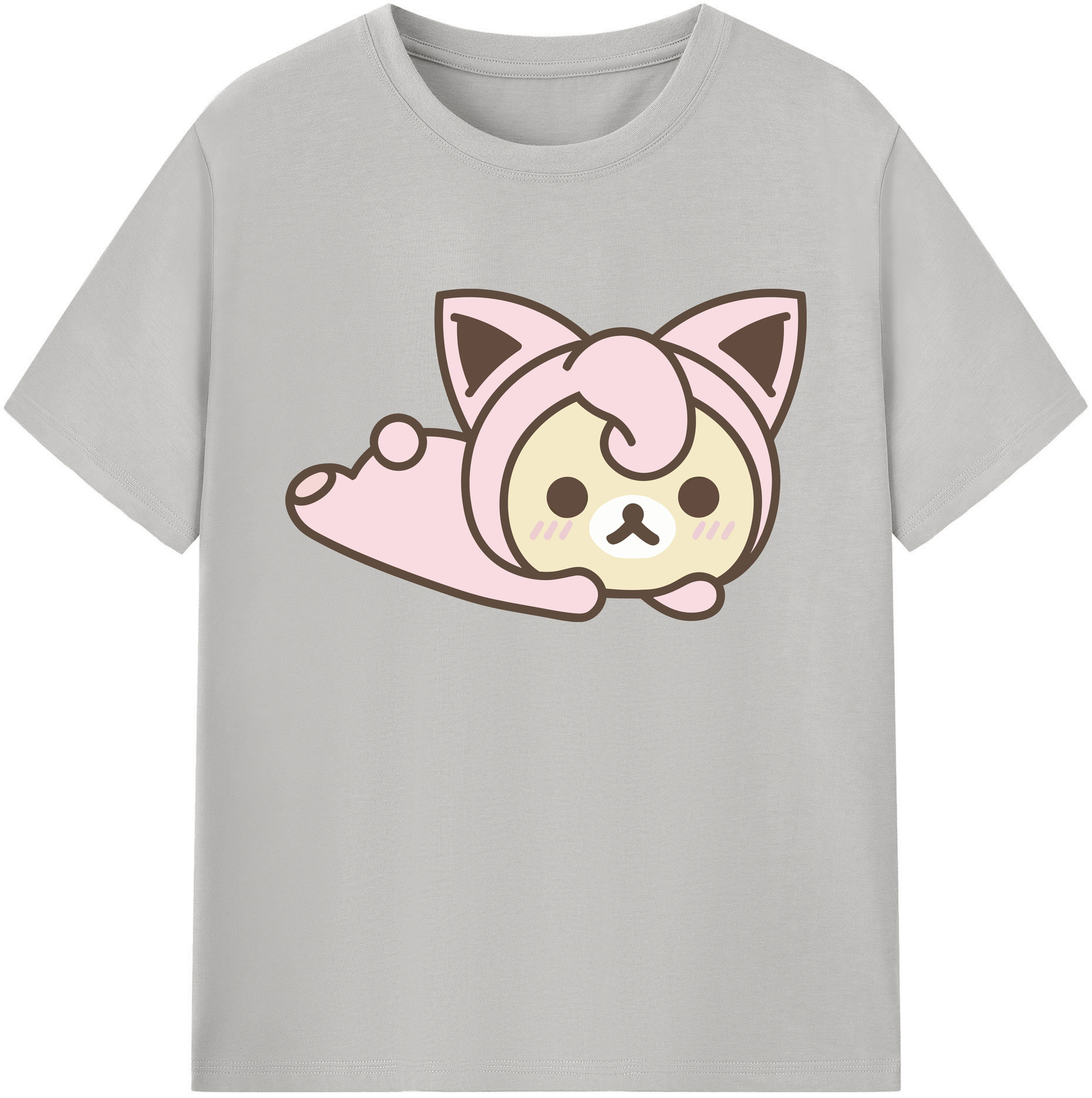 （画像用） リラックマ リラックマ キイロイトリ Rilakkuma Korilakkuma Kiiroitori 綿100％ メンズ半袖Tシャツ｜肌触りやわらか＆通気性