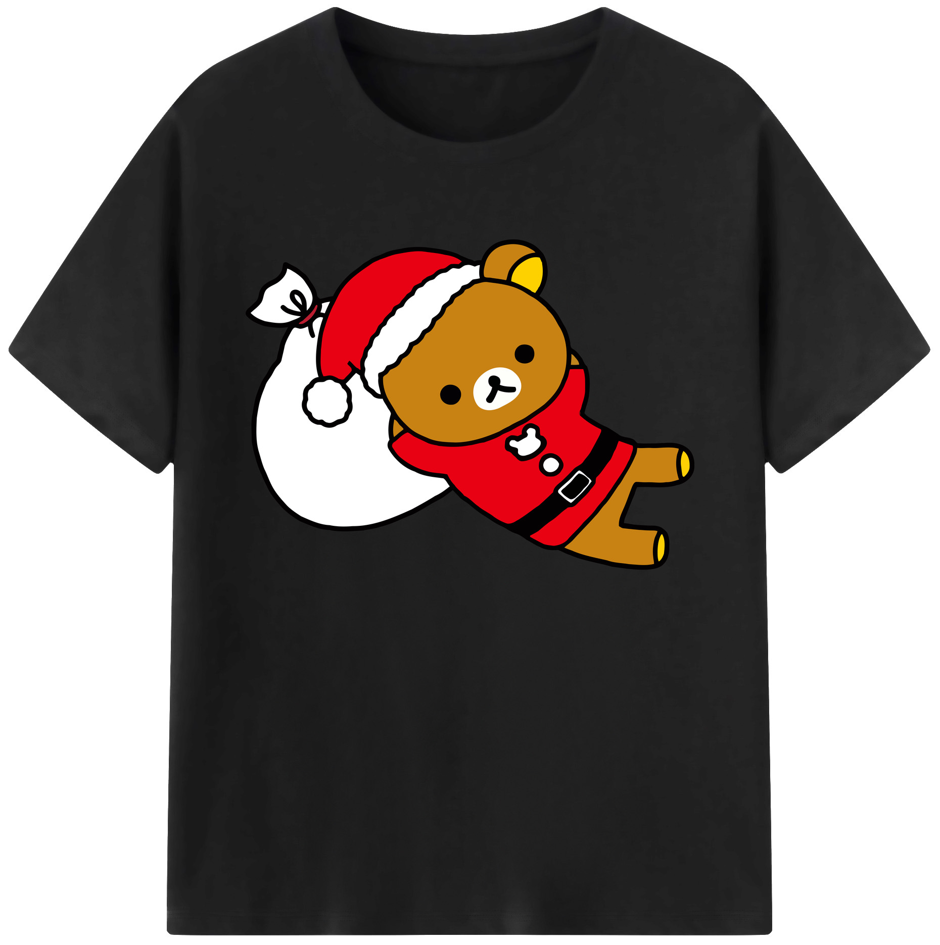 （画像用） リラックマ リラックマ キイロイトリ Rilakkuma Korilakkuma Kiiroitori 綿100％ メンズ半袖Tシャツ｜肌触りやわらか＆通気性