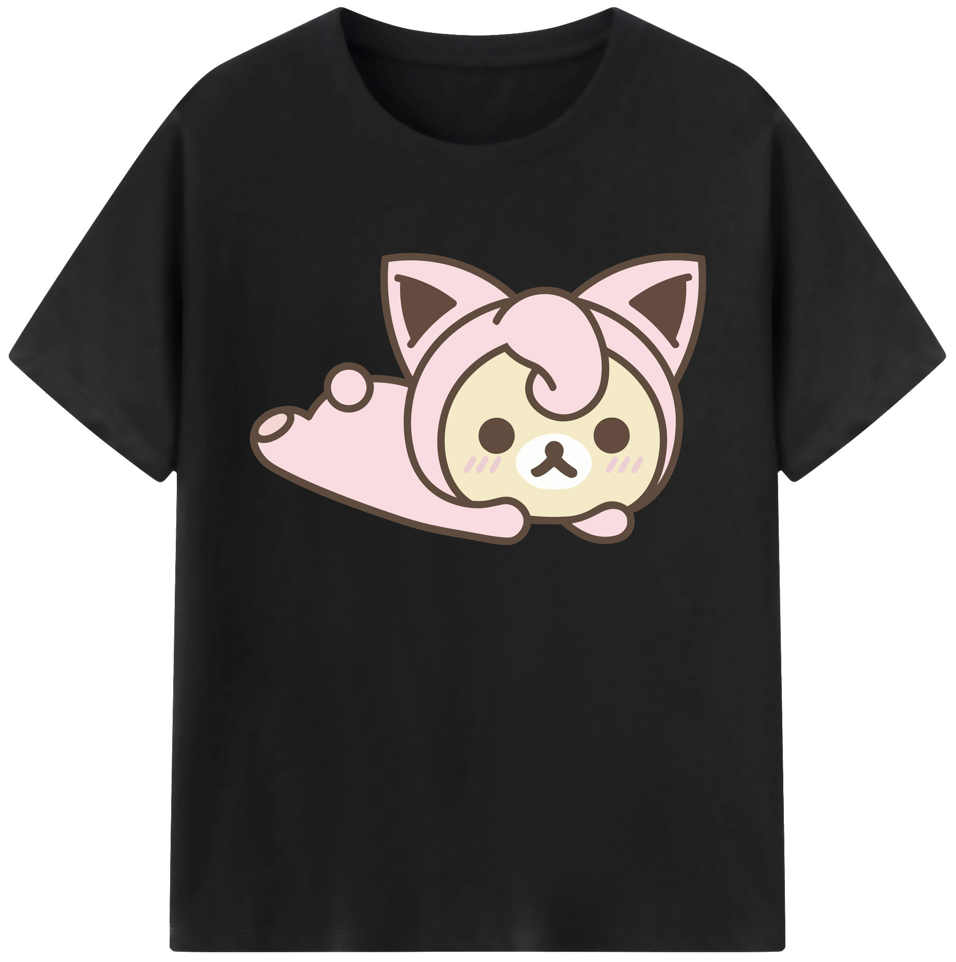（画像用） リラックマ リラックマ キイロイトリ Rilakkuma Korilakkuma Kiiroitori 綿100％ メンズ半袖Tシャツ｜肌触りやわらか＆通気性
