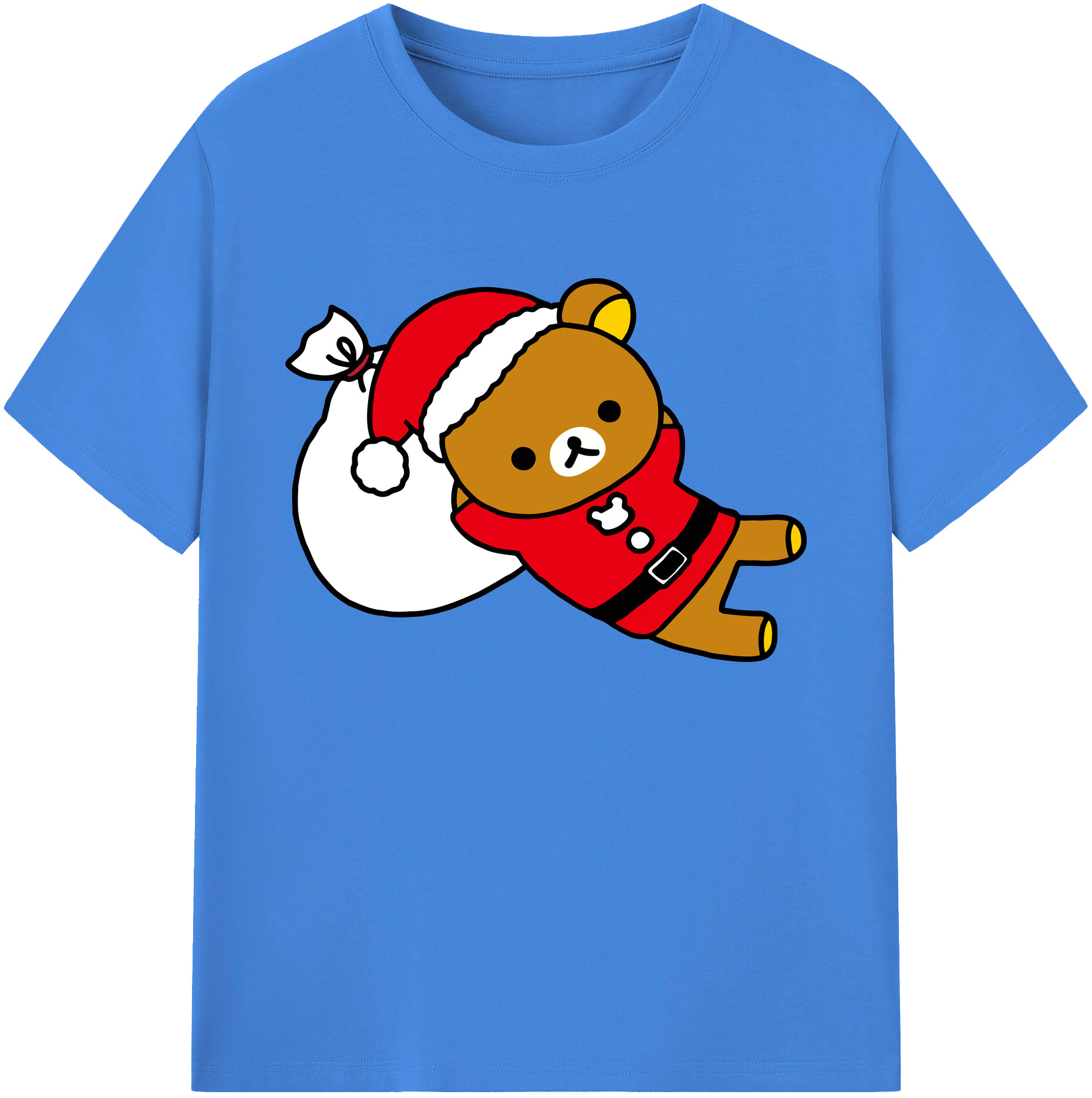（画像用） リラックマ リラックマ キイロイトリ Rilakkuma Korilakkuma Kiiroitori 綿100％ メンズ半袖Tシャツ｜肌触りやわらか＆通気性