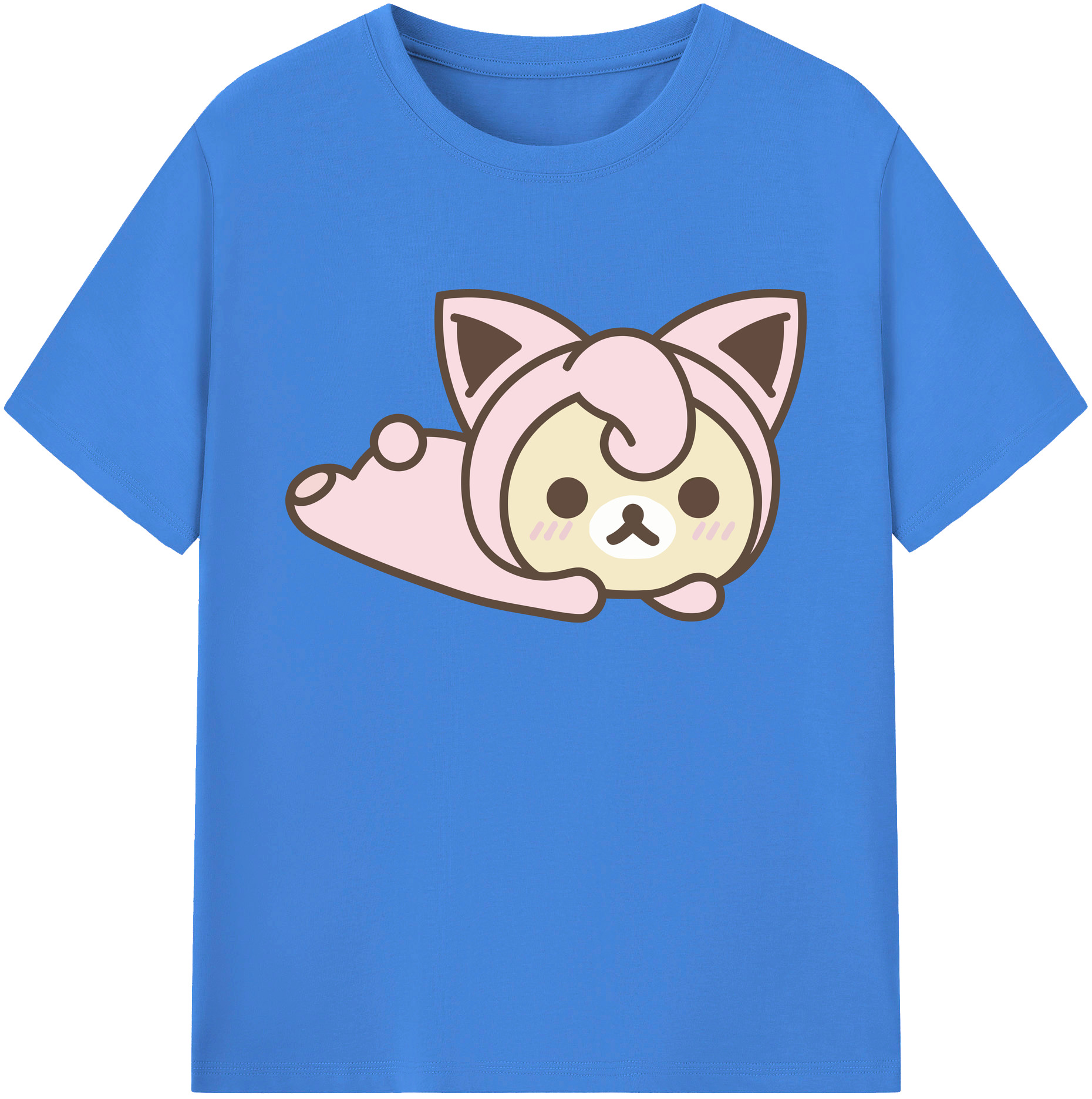 （画像用） リラックマ リラックマ キイロイトリ Rilakkuma Korilakkuma Kiiroitori 綿100％ メンズ半袖Tシャツ｜肌触りやわらか＆通気性