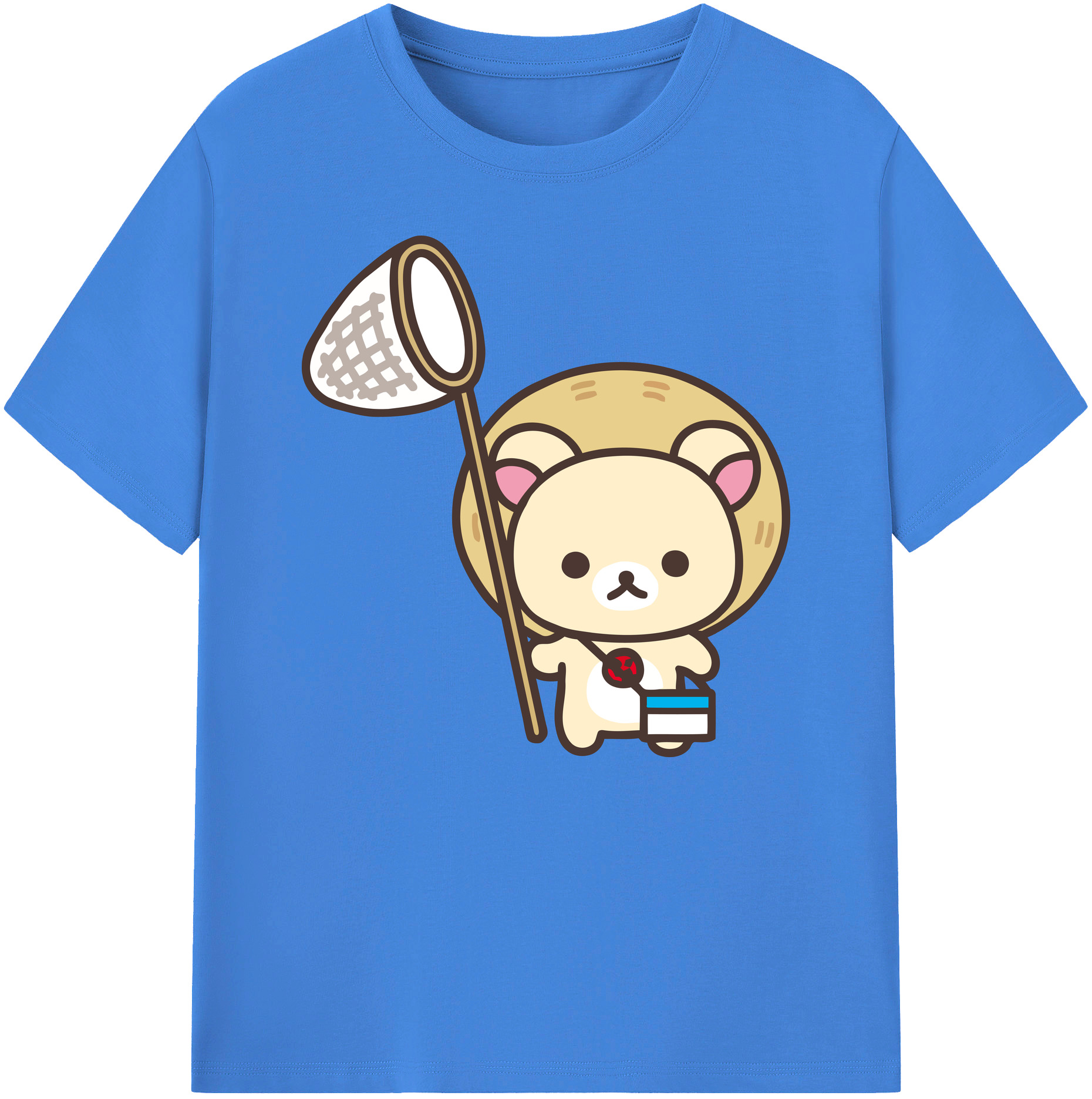 （画像用） リラックマ リラックマ キイロイトリ Rilakkuma Korilakkuma Kiiroitori 綿100％ メンズ半袖Tシャツ｜肌触りやわらか＆通気性