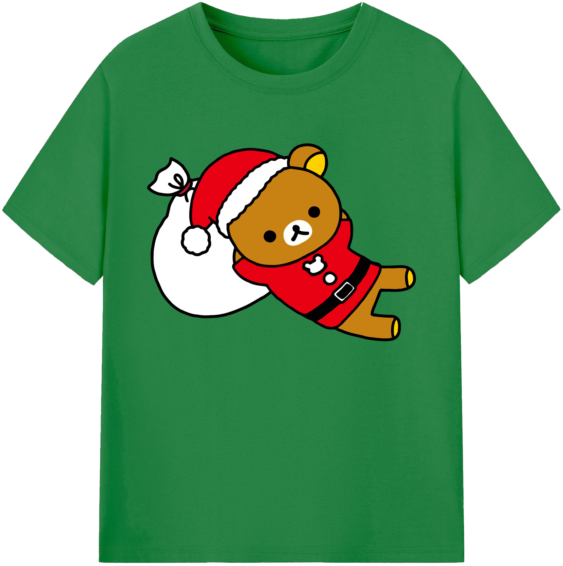 （画像用） リラックマ リラックマ キイロイトリ Rilakkuma Korilakkuma Kiiroitori 綿100％ メンズ半袖Tシャツ｜肌触りやわらか＆通気性