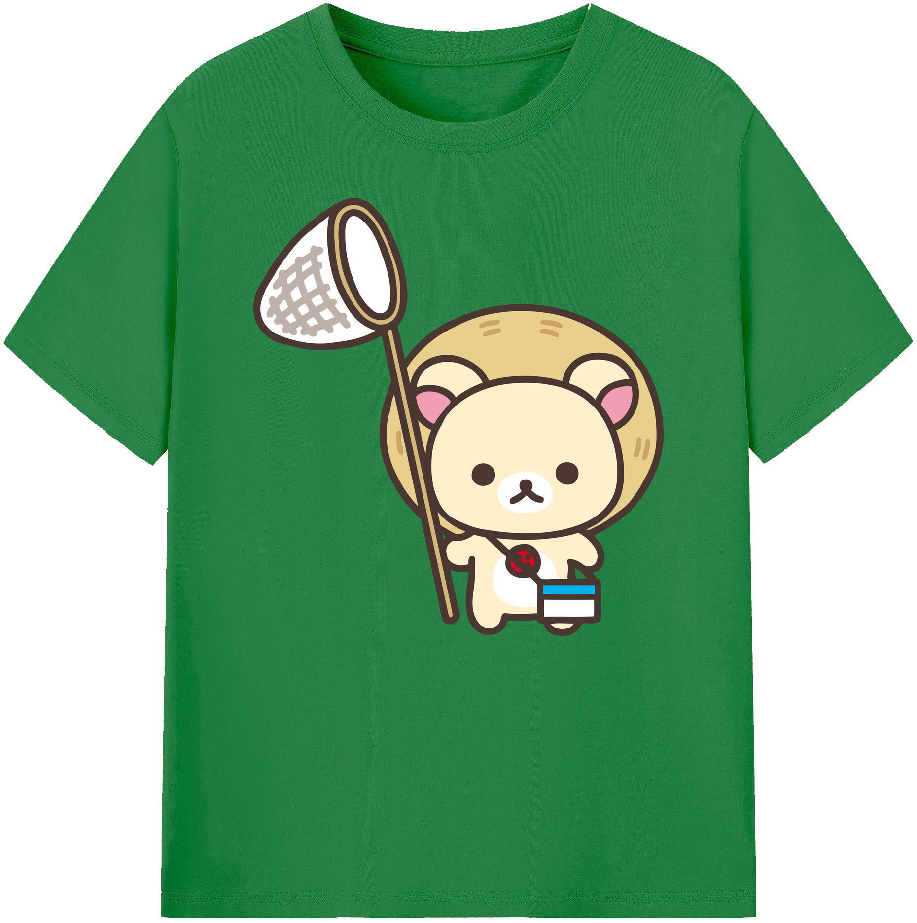 （画像用） リラックマ リラックマ キイロイトリ Rilakkuma Korilakkuma Kiiroitori 綿100％ メンズ半袖Tシャツ｜肌触りやわらか＆通気性