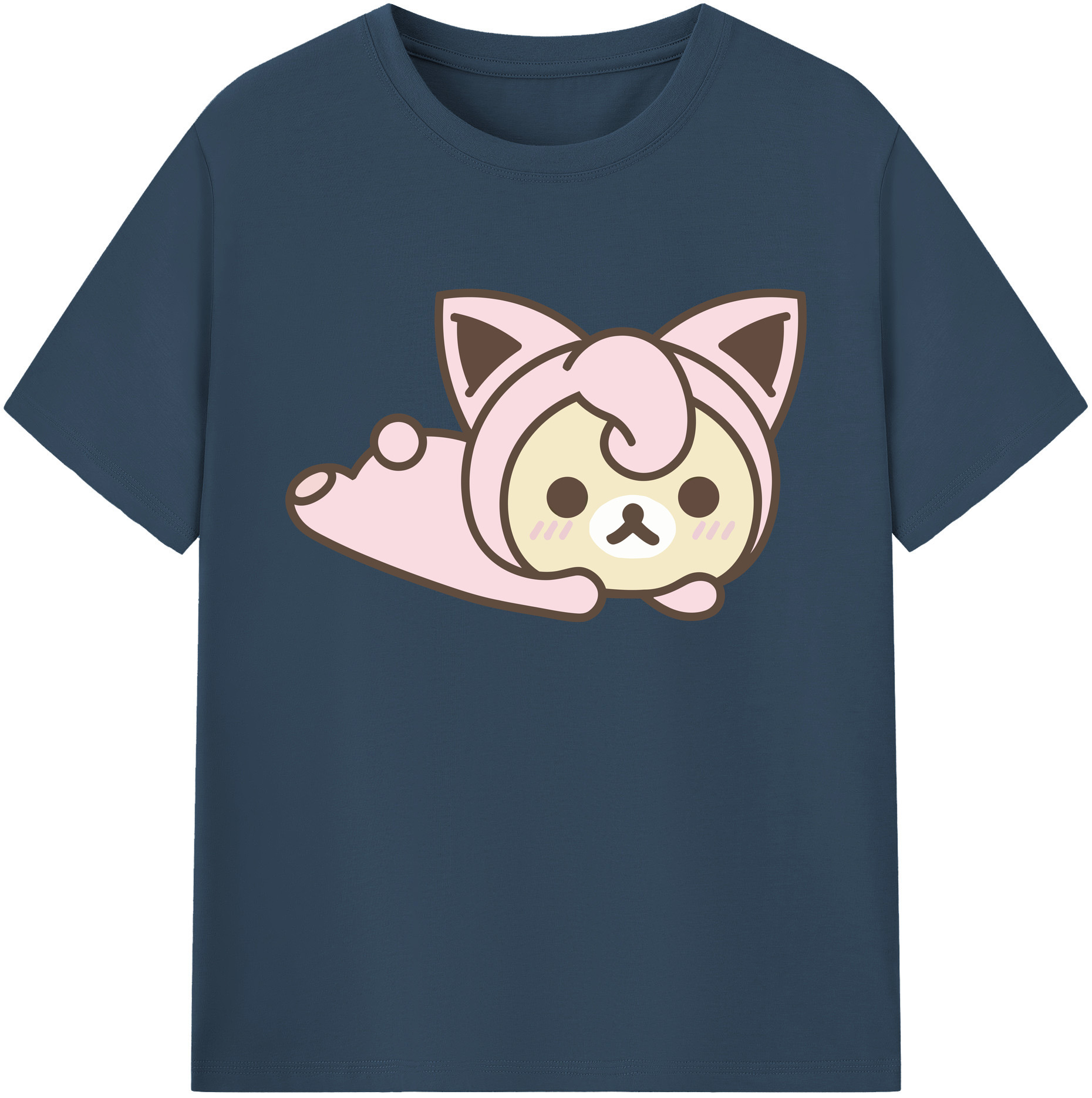 （画像用） リラックマ リラックマ キイロイトリ Rilakkuma Korilakkuma Kiiroitori 綿100％ メンズ半袖Tシャツ｜肌触りやわらか＆通気性