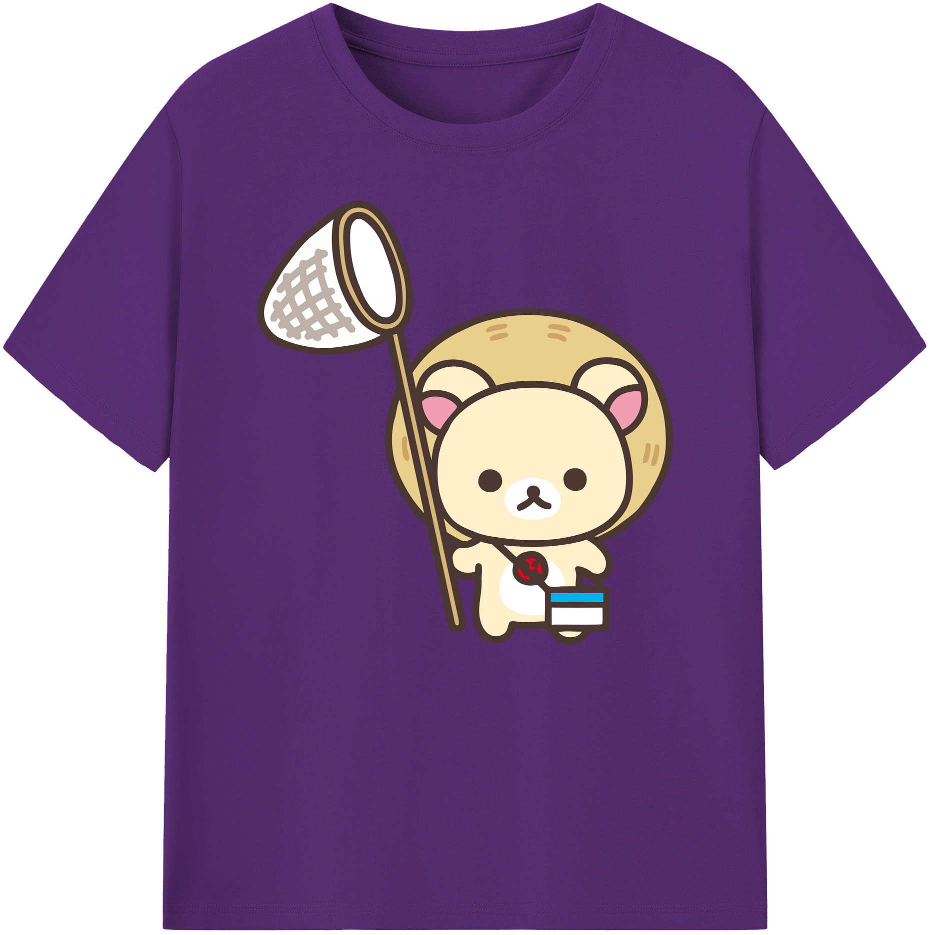 （画像用） リラックマ リラックマ キイロイトリ Rilakkuma Korilakkuma Kiiroitori 綿100％ メンズ半袖Tシャツ｜肌触りやわらか＆通気性