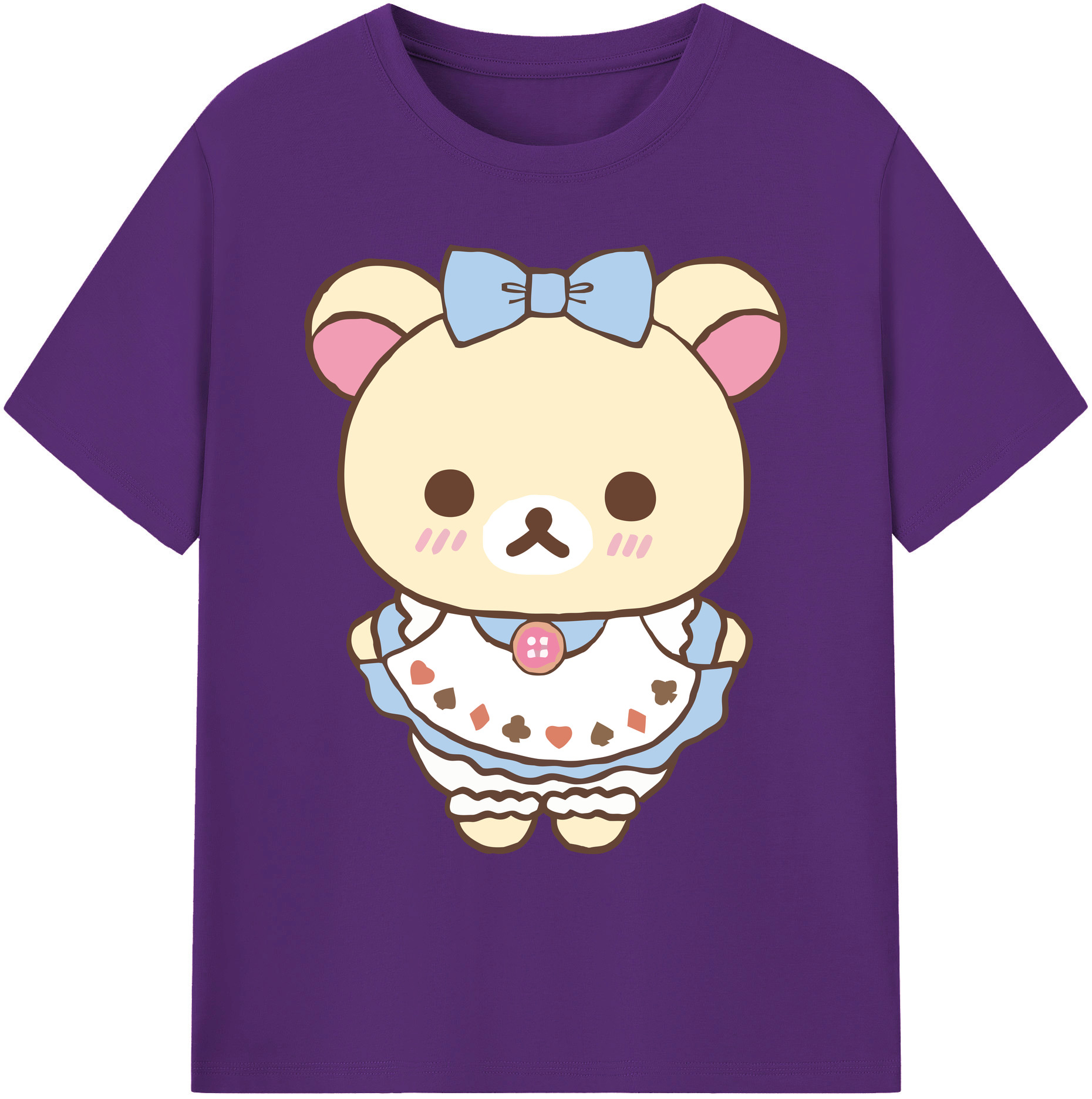 （画像用） リラックマ リラックマ キイロイトリ Rilakkuma Korilakkuma Kiiroitori 綿100％ メンズ半袖Tシャツ｜肌触りやわらか＆通気性