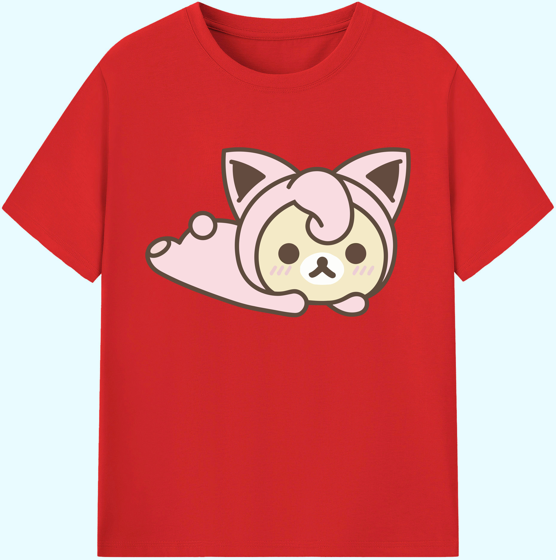 （画像用） リラックマ リラックマ キイロイトリ Rilakkuma Korilakkuma Kiiroitori 綿100％ メンズ半袖Tシャツ｜肌触りやわらか＆通気性