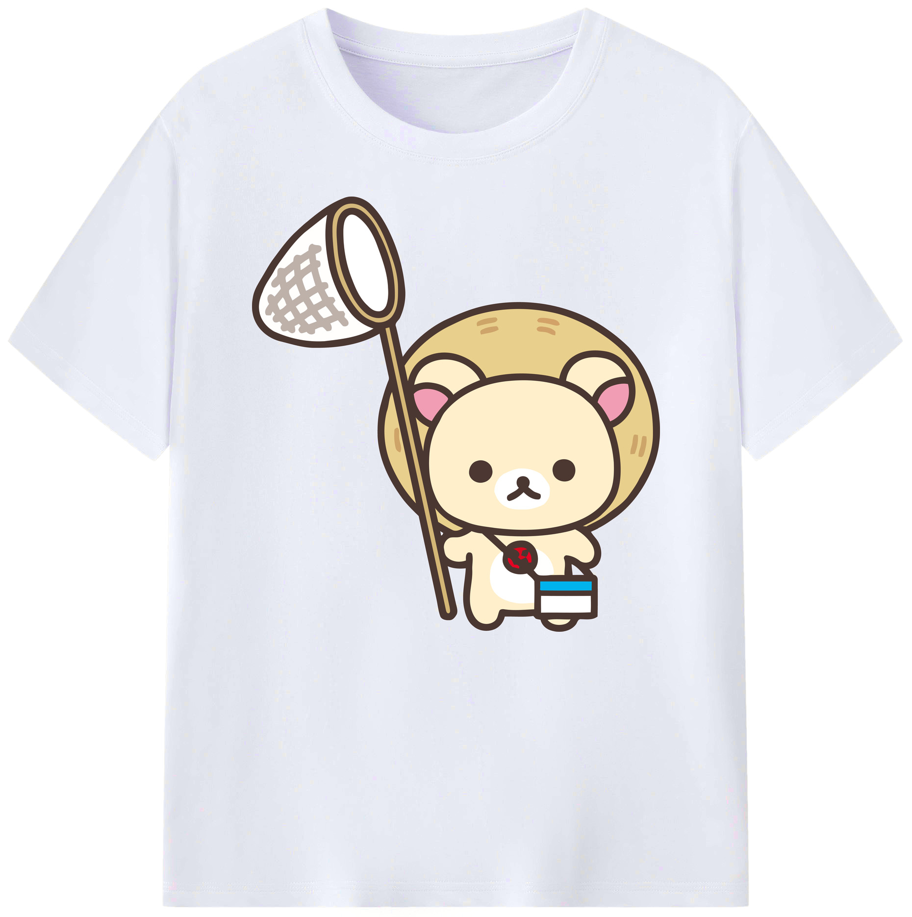 （画像用） リラックマ リラックマ キイロイトリ Rilakkuma Korilakkuma Kiiroitori 綿100％ メンズ半袖Tシャツ｜肌触りやわらか＆通気性