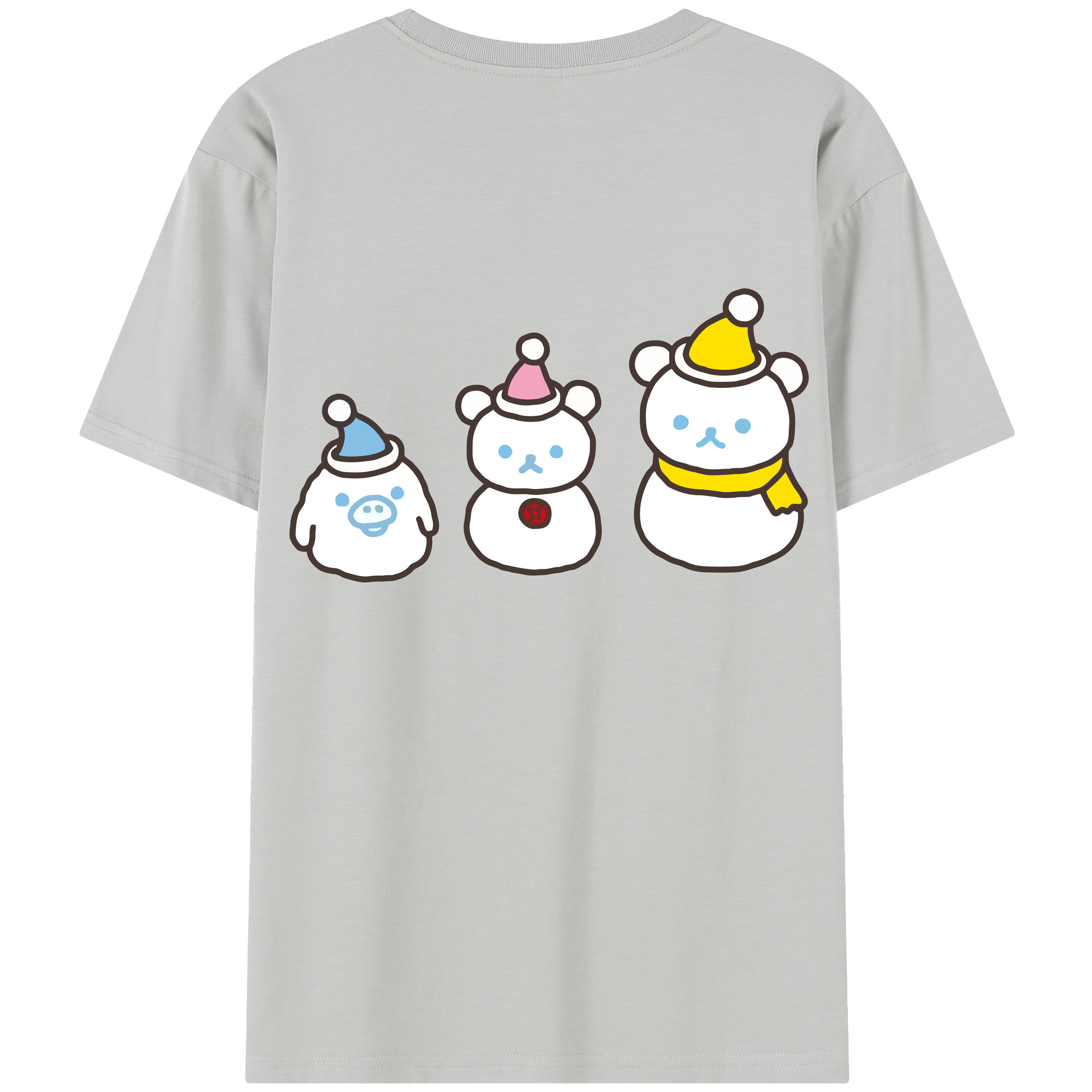 （画像用） リラックマ リラックマ キイロイトリ Rilakkuma Korilakkuma Kiiroitori レディース半袖Tシャツ(バックプリント)
