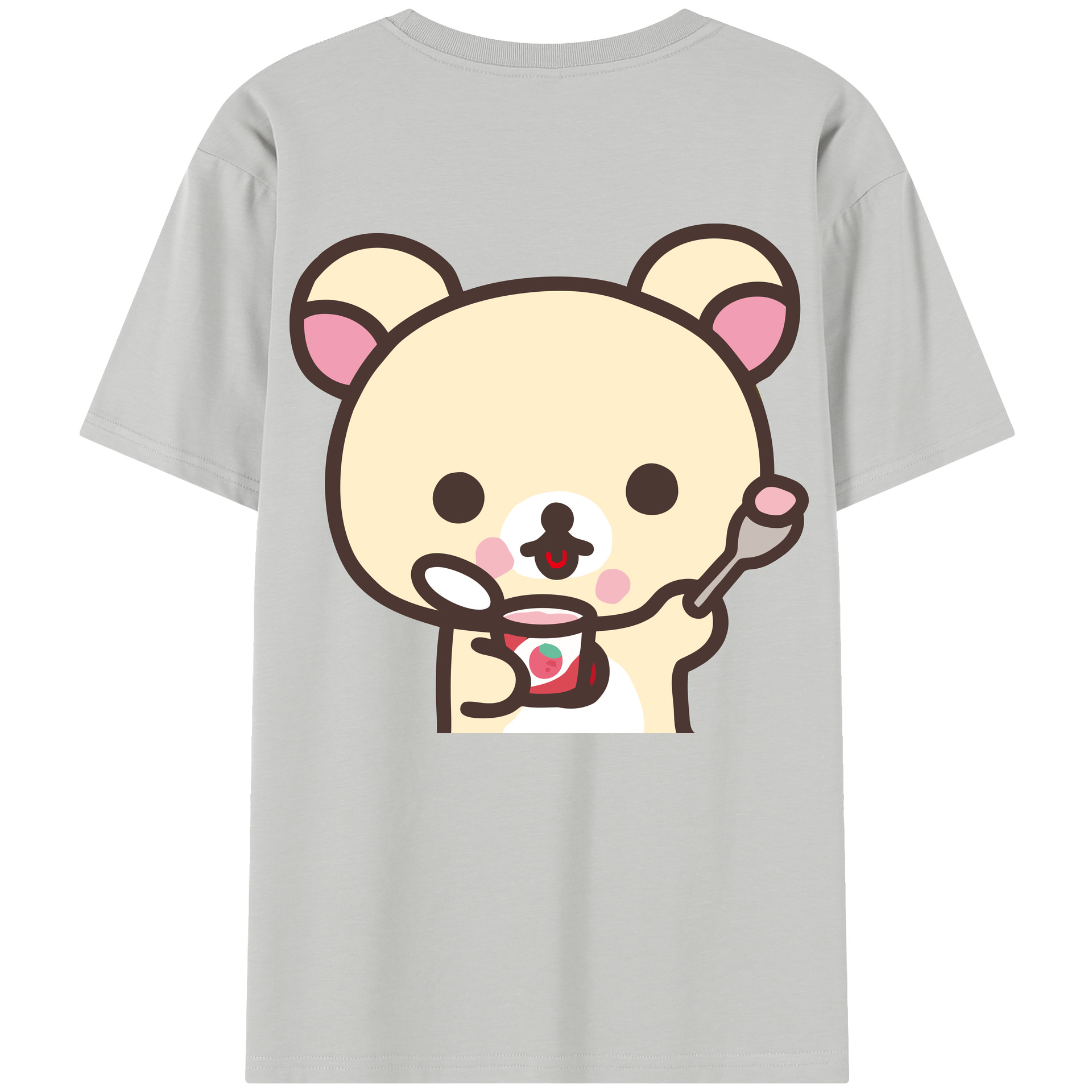 （画像用） リラックマ リラックマ キイロイトリ Rilakkuma Korilakkuma Kiiroitori レディース半袖Tシャツ(バックプリント)