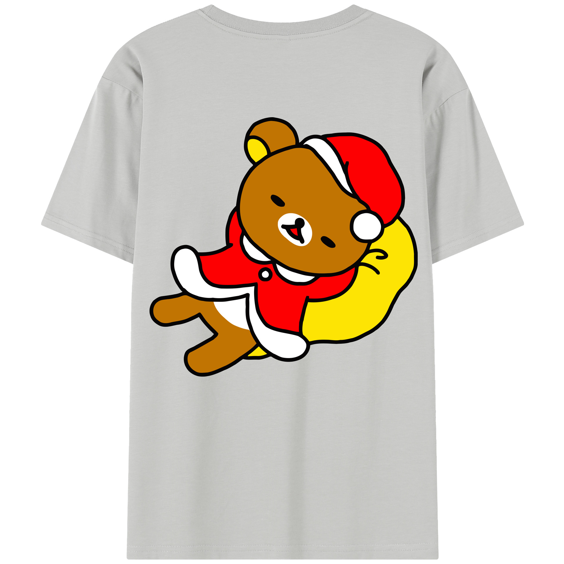 （画像用） リラックマ リラックマ キイロイトリ Rilakkuma Korilakkuma Kiiroitori レディース半袖Tシャツ(バックプリント)