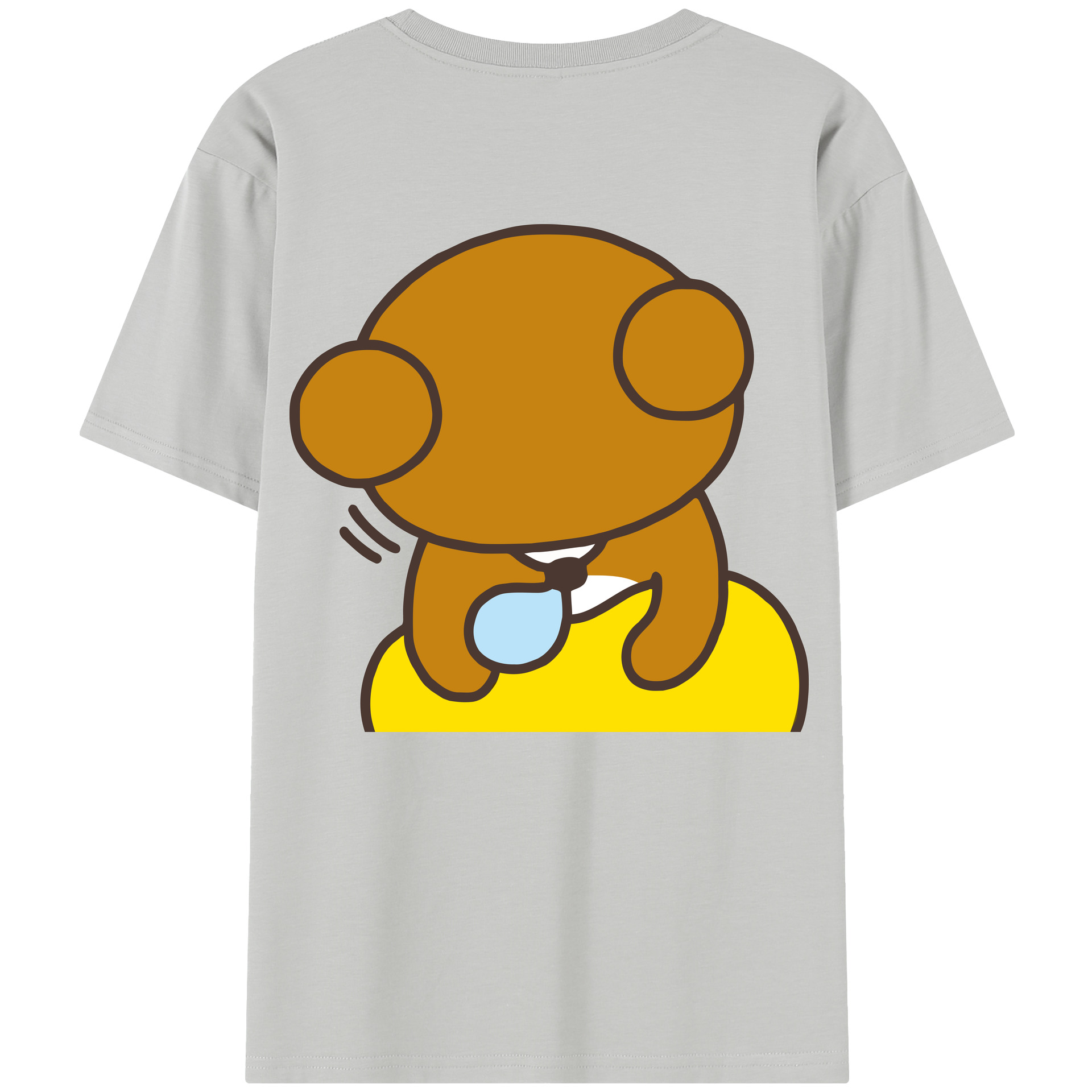 （画像用） リラックマ リラックマ キイロイトリ Rilakkuma Korilakkuma Kiiroitori レディース半袖Tシャツ(バックプリント)