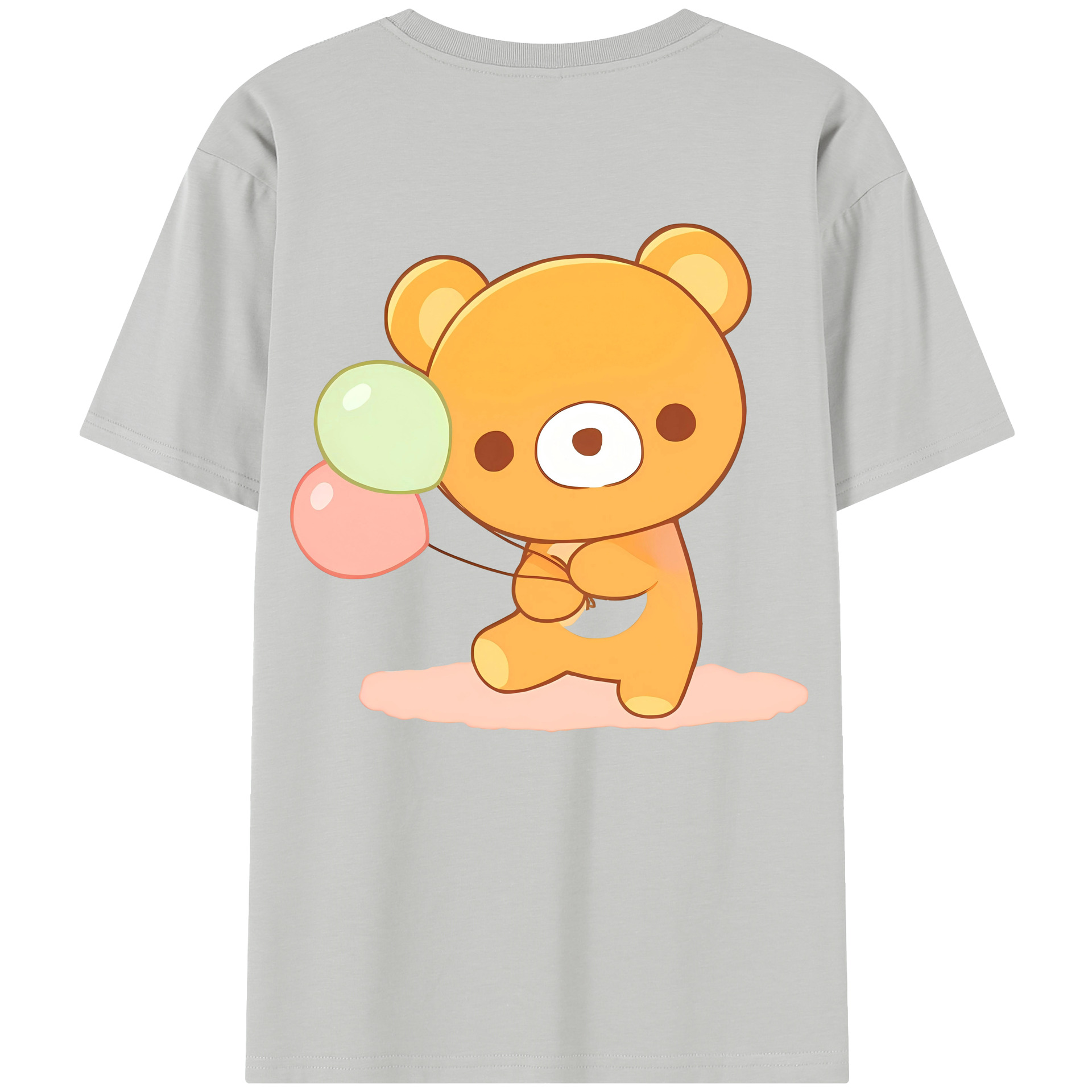 （画像用） リラックマ リラックマ キイロイトリ Rilakkuma Korilakkuma Kiiroitori レディース半袖Tシャツ(バックプリント)