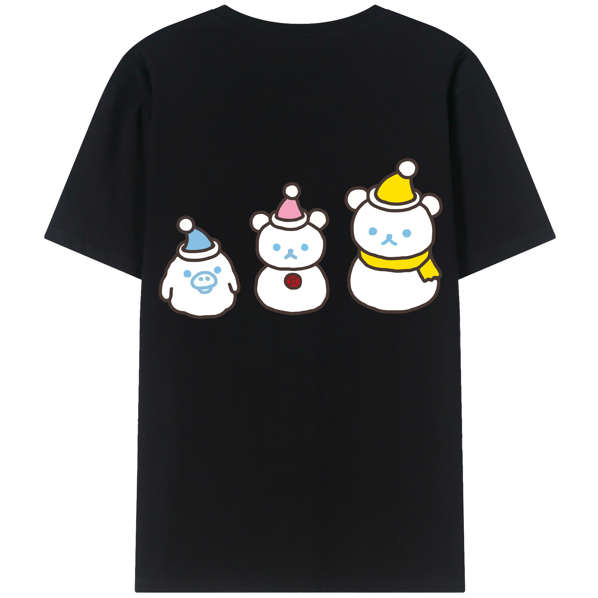 （画像用） リラックマ リラックマ キイロイトリ Rilakkuma Korilakkuma Kiiroitori レディース半袖Tシャツ(バックプリント)