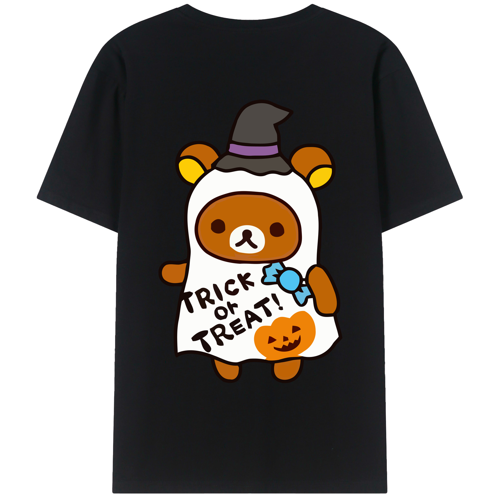 （画像用） リラックマ リラックマ キイロイトリ Rilakkuma Korilakkuma Kiiroitori レディース半袖Tシャツ(バックプリント)