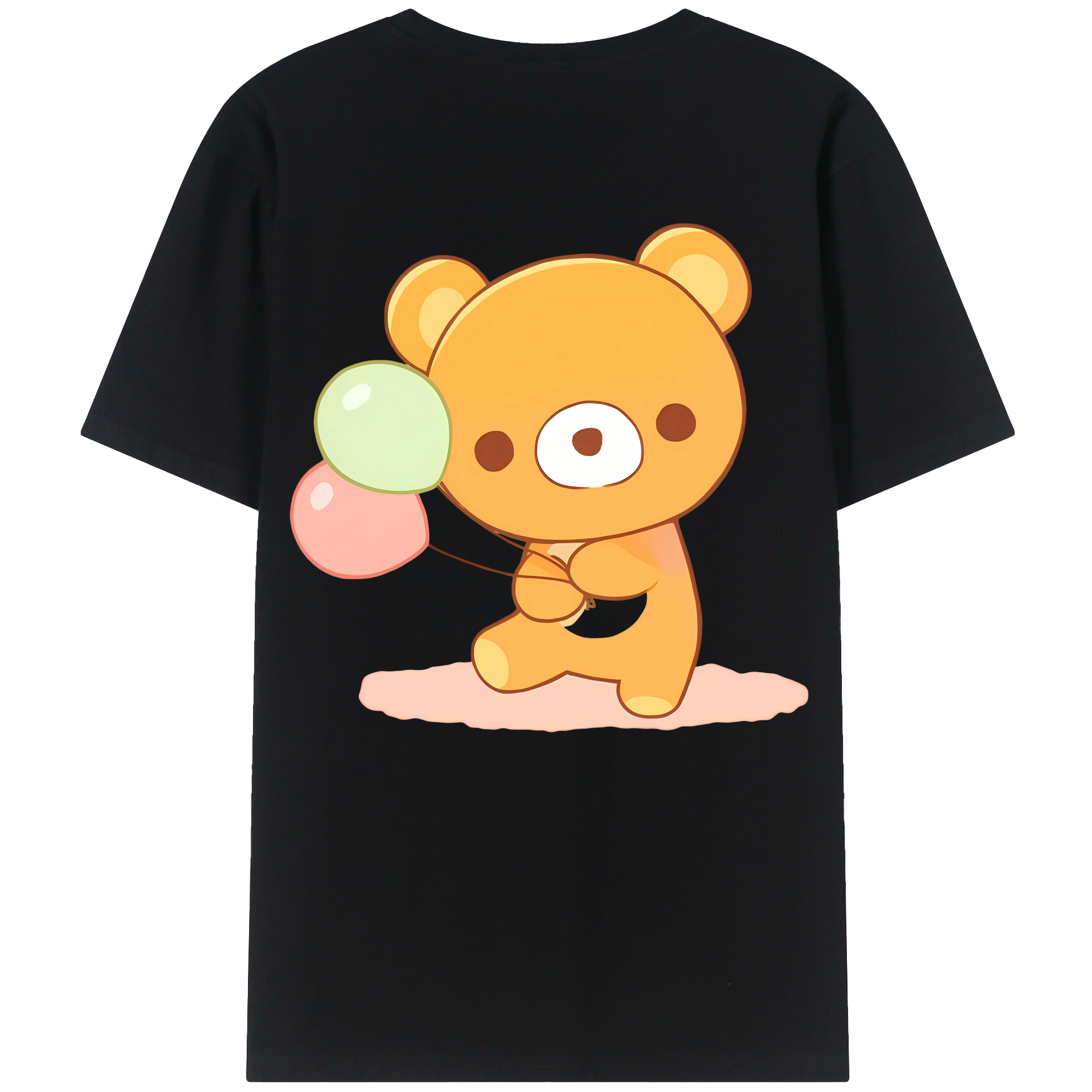 （画像用） リラックマ リラックマ キイロイトリ Rilakkuma Korilakkuma Kiiroitori レディース半袖Tシャツ(バックプリント)