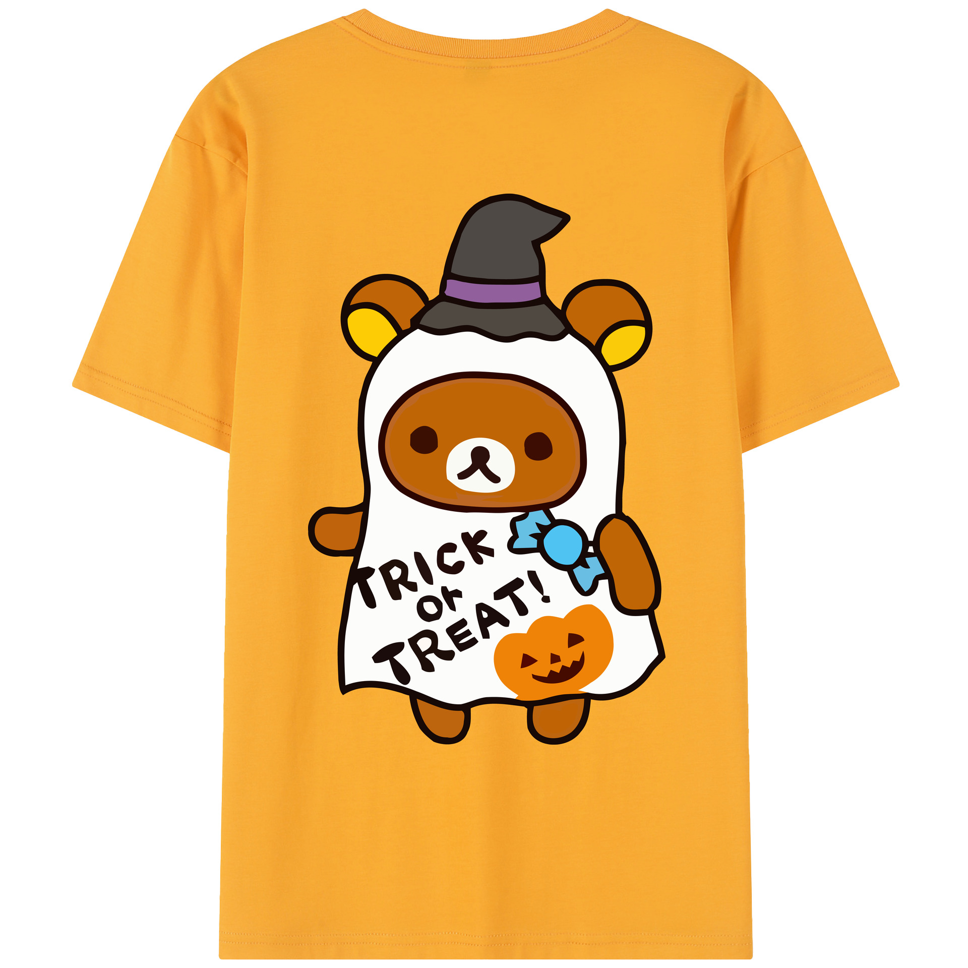（画像用） リラックマ リラックマ キイロイトリ Rilakkuma Korilakkuma Kiiroitori レディース半袖Tシャツ(バックプリント)