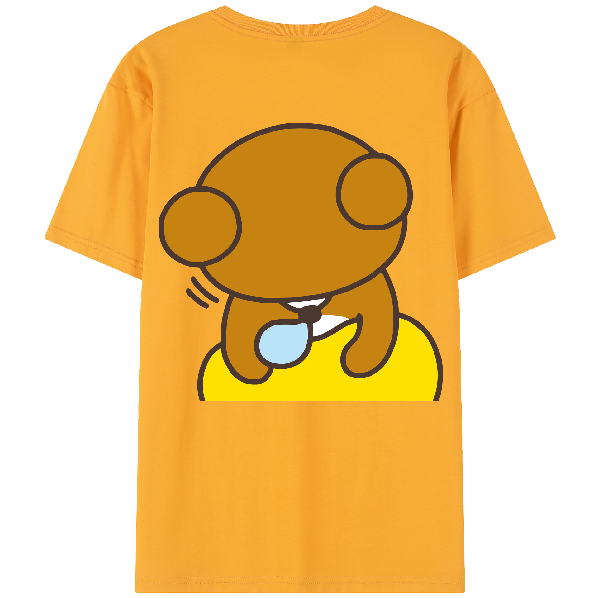 （画像用） リラックマ リラックマ キイロイトリ Rilakkuma Korilakkuma Kiiroitori レディース半袖Tシャツ(バックプリント)