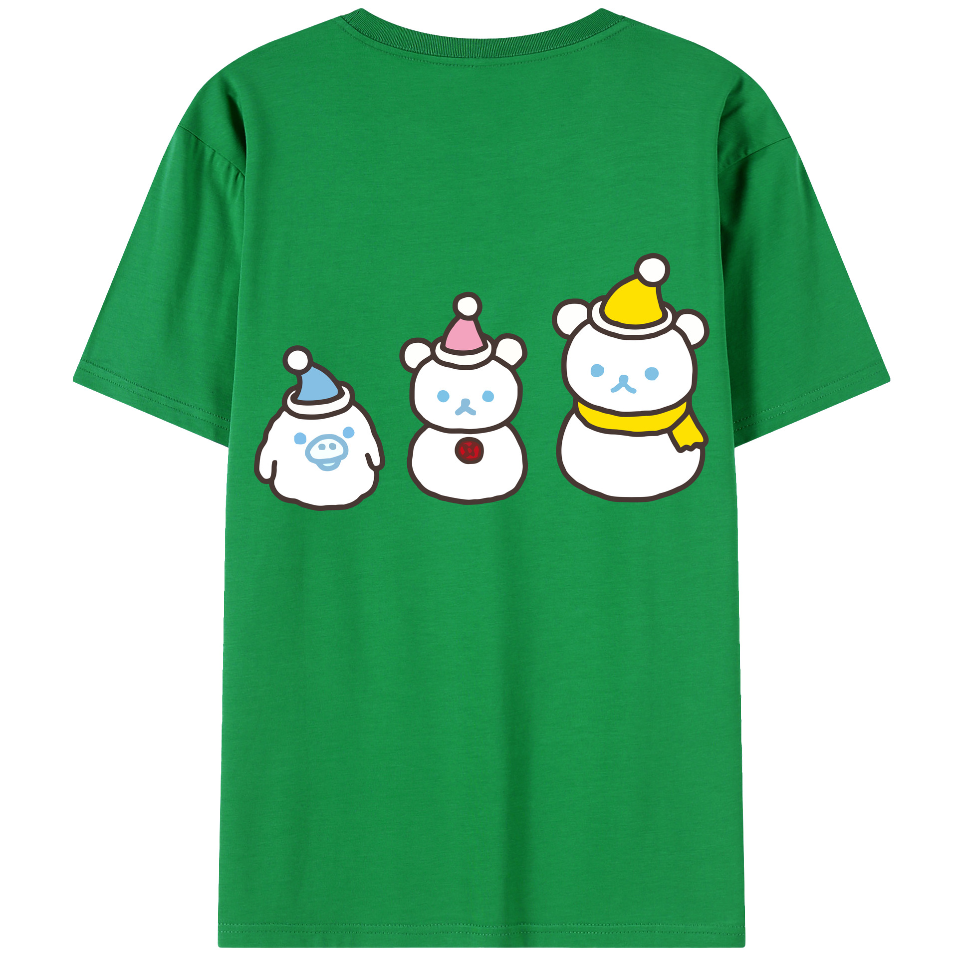 （画像用） リラックマ リラックマ キイロイトリ Rilakkuma Korilakkuma Kiiroitori レディース半袖Tシャツ(バックプリント)