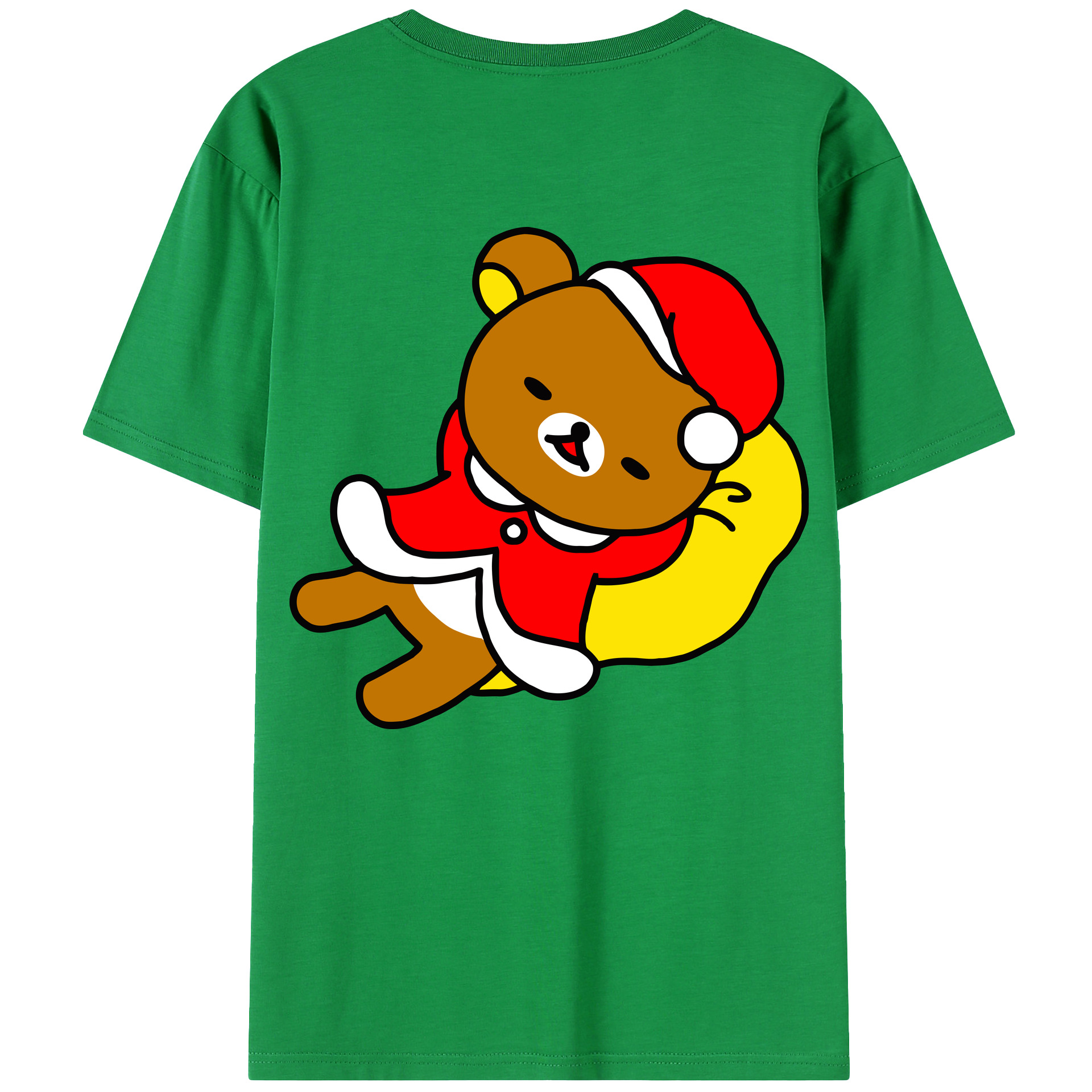 （画像用） リラックマ リラックマ キイロイトリ Rilakkuma Korilakkuma Kiiroitori レディース半袖Tシャツ(バックプリント)