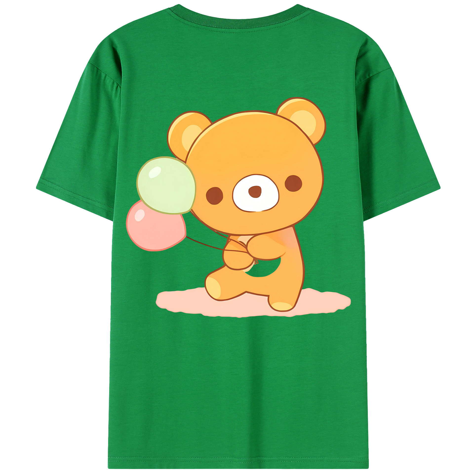 （画像用） リラックマ リラックマ キイロイトリ Rilakkuma Korilakkuma Kiiroitori レディース半袖Tシャツ(バックプリント)
