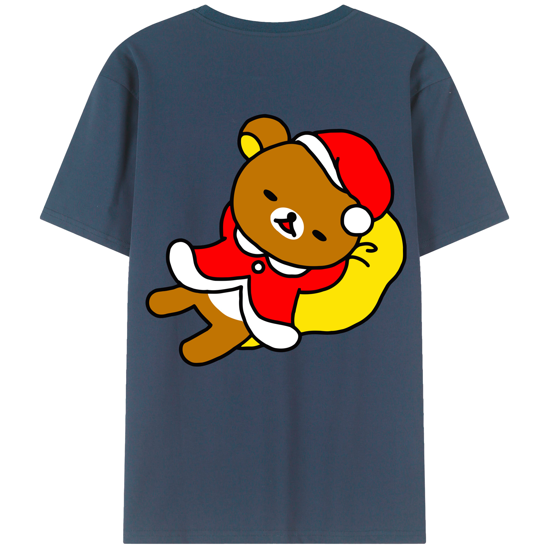 （画像用） リラックマ リラックマ キイロイトリ Rilakkuma Korilakkuma Kiiroitori レディース半袖Tシャツ(バックプリント)