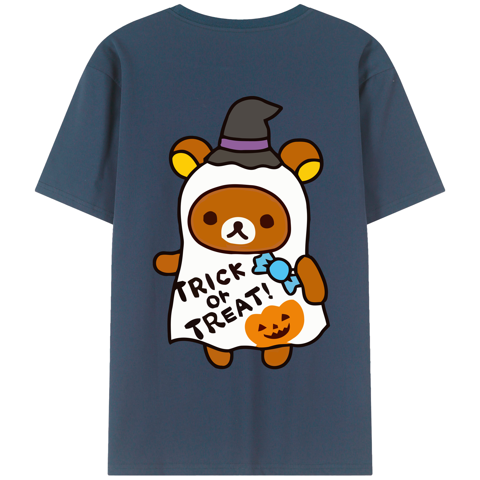 （画像用） リラックマ リラックマ キイロイトリ Rilakkuma Korilakkuma Kiiroitori レディース半袖Tシャツ(バックプリント)