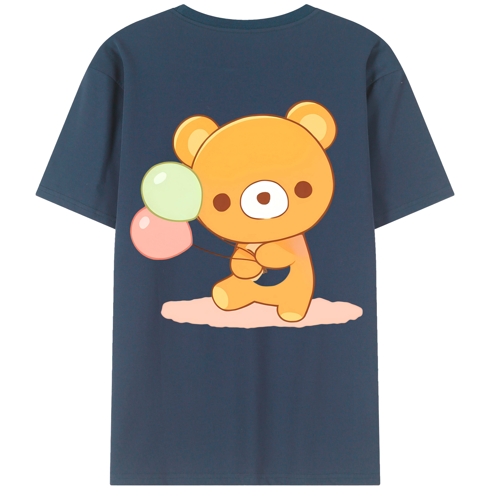 （画像用） リラックマ リラックマ キイロイトリ Rilakkuma Korilakkuma Kiiroitori レディース半袖Tシャツ(バックプリント)