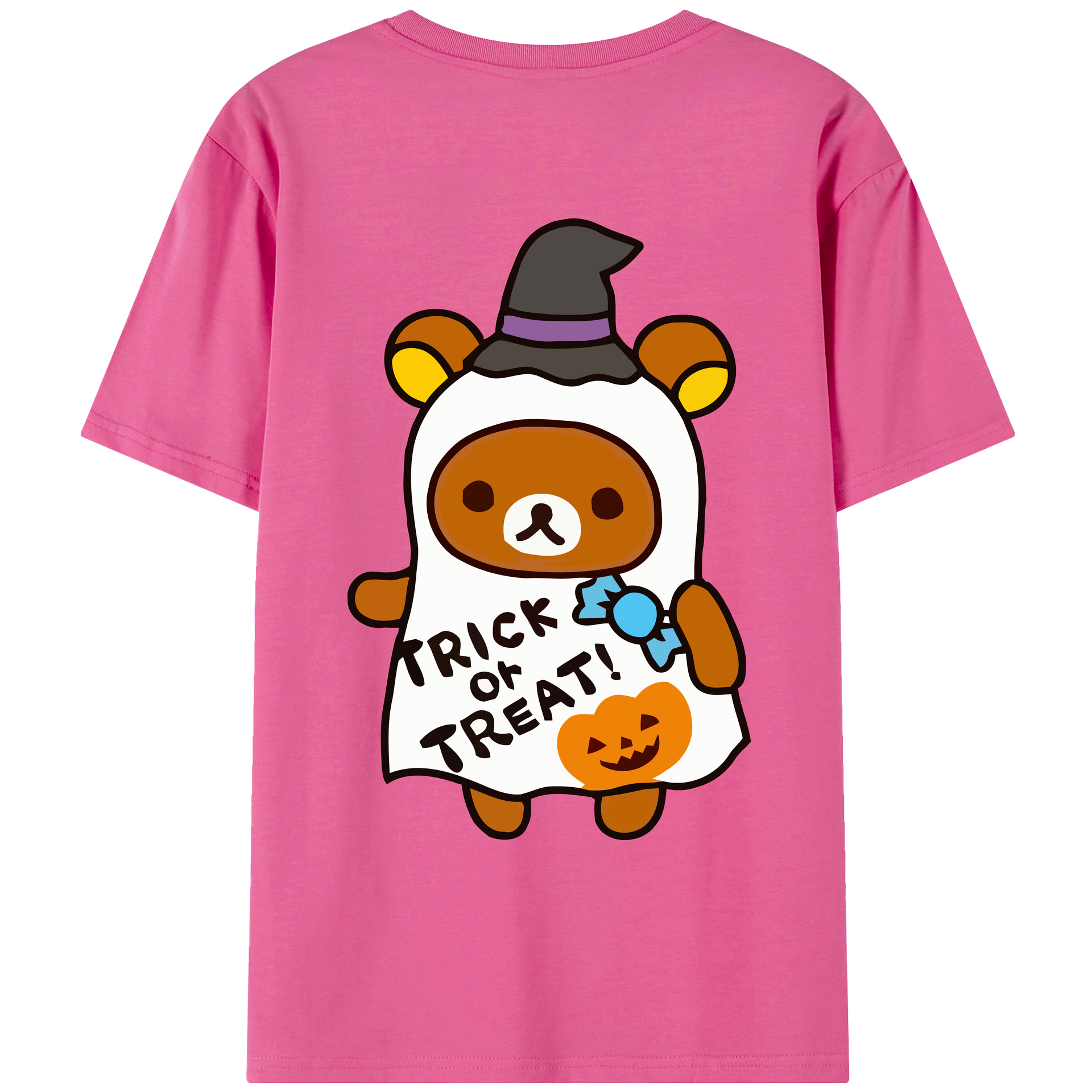 （画像用） リラックマ リラックマ キイロイトリ Rilakkuma Korilakkuma Kiiroitori レディース半袖Tシャツ(バックプリント)