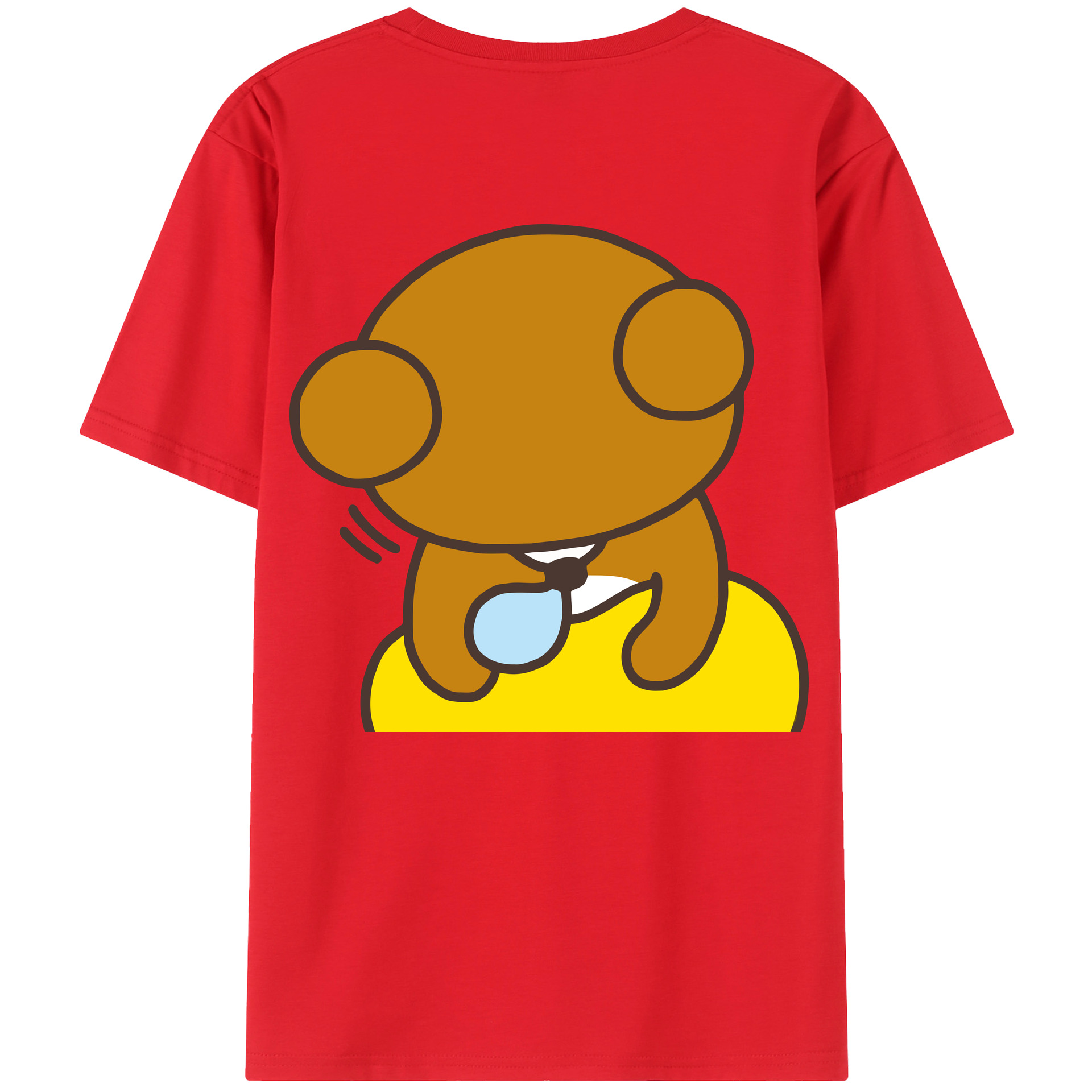 （画像用） リラックマ リラックマ キイロイトリ Rilakkuma Korilakkuma Kiiroitori レディース半袖Tシャツ(バックプリント)