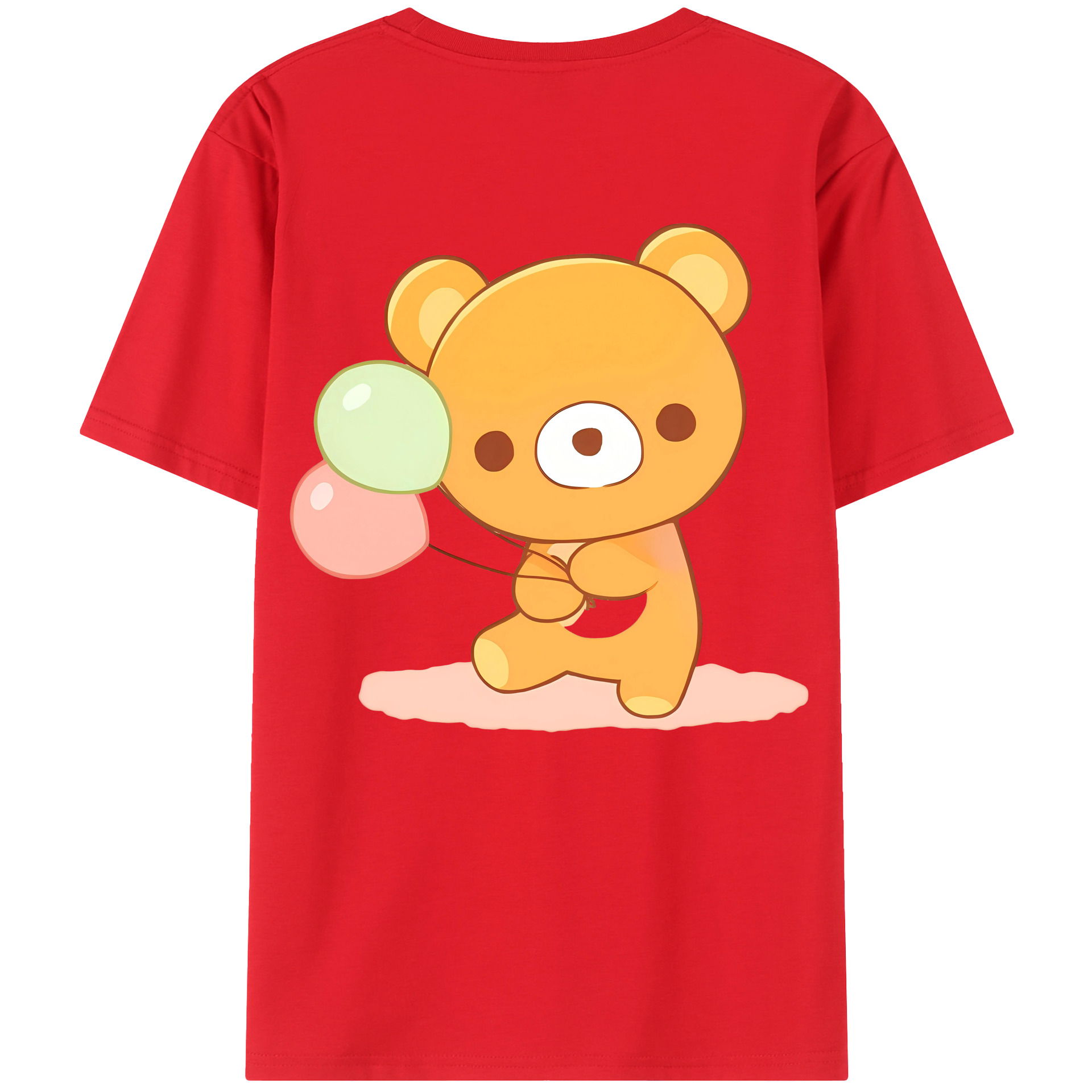 （画像用） リラックマ リラックマ キイロイトリ Rilakkuma Korilakkuma Kiiroitori レディース半袖Tシャツ(バックプリント)