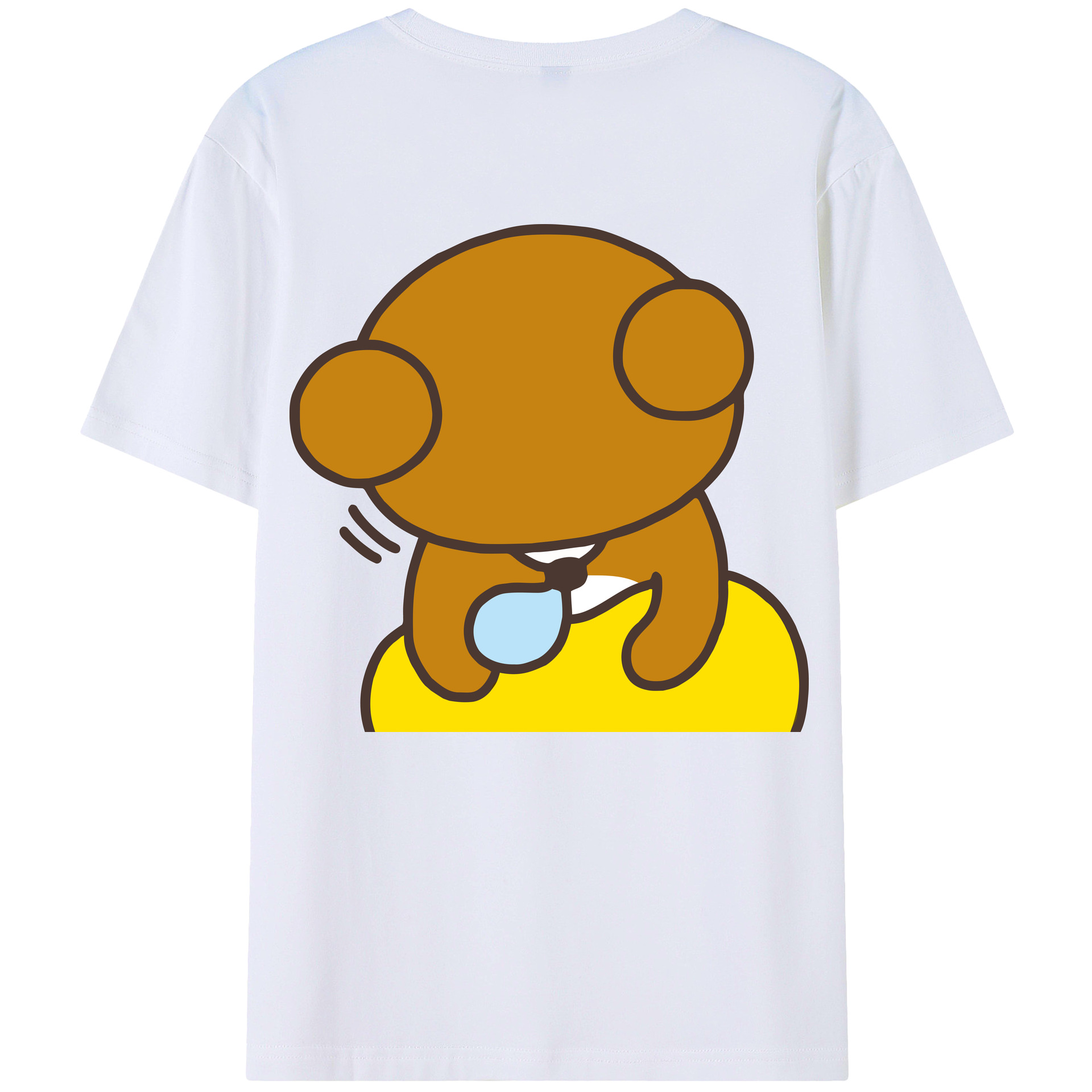 （画像用） リラックマ リラックマ キイロイトリ Rilakkuma Korilakkuma Kiiroitori レディース半袖Tシャツ(バックプリント)