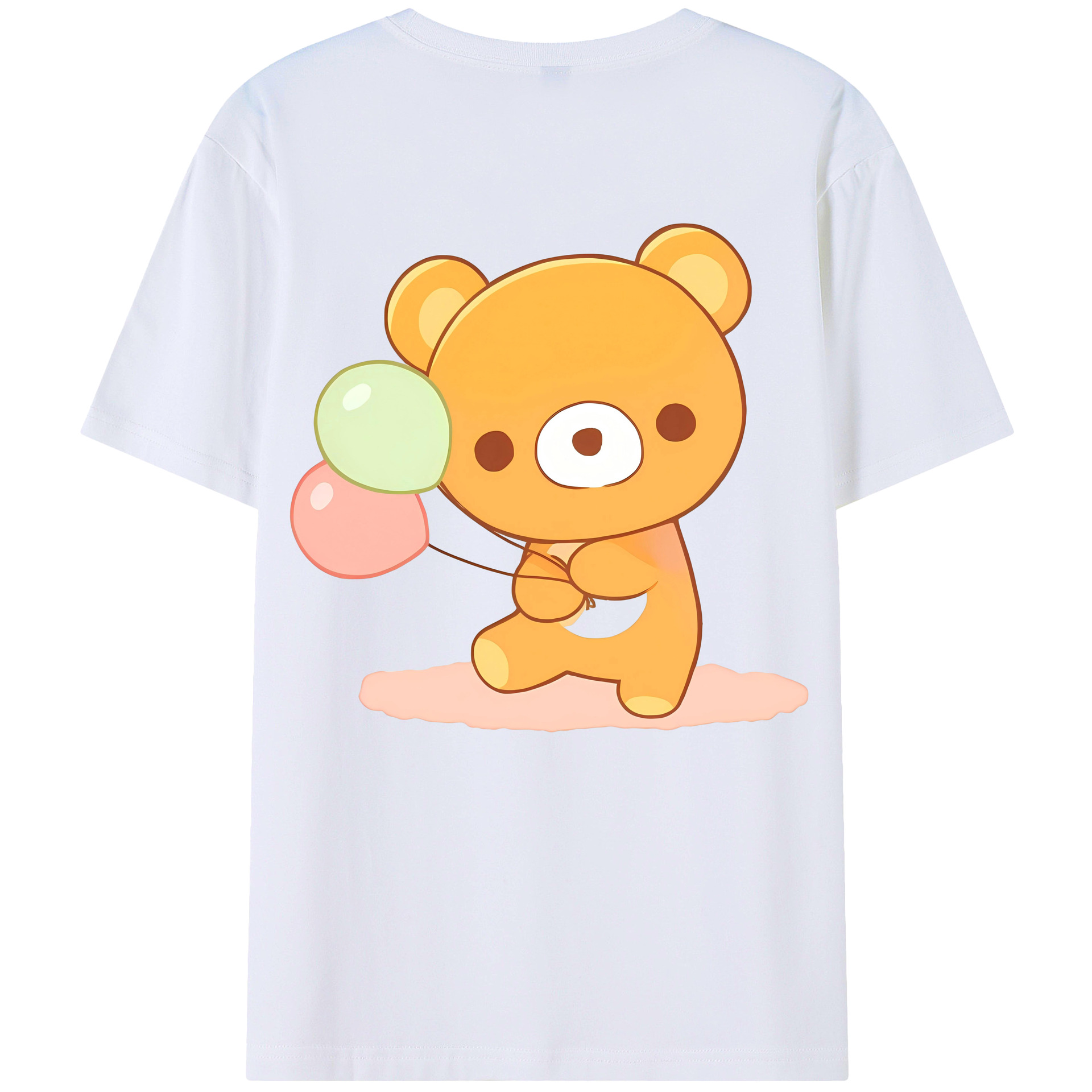 （画像用） リラックマ リラックマ キイロイトリ Rilakkuma Korilakkuma Kiiroitori レディース半袖Tシャツ(バックプリント)