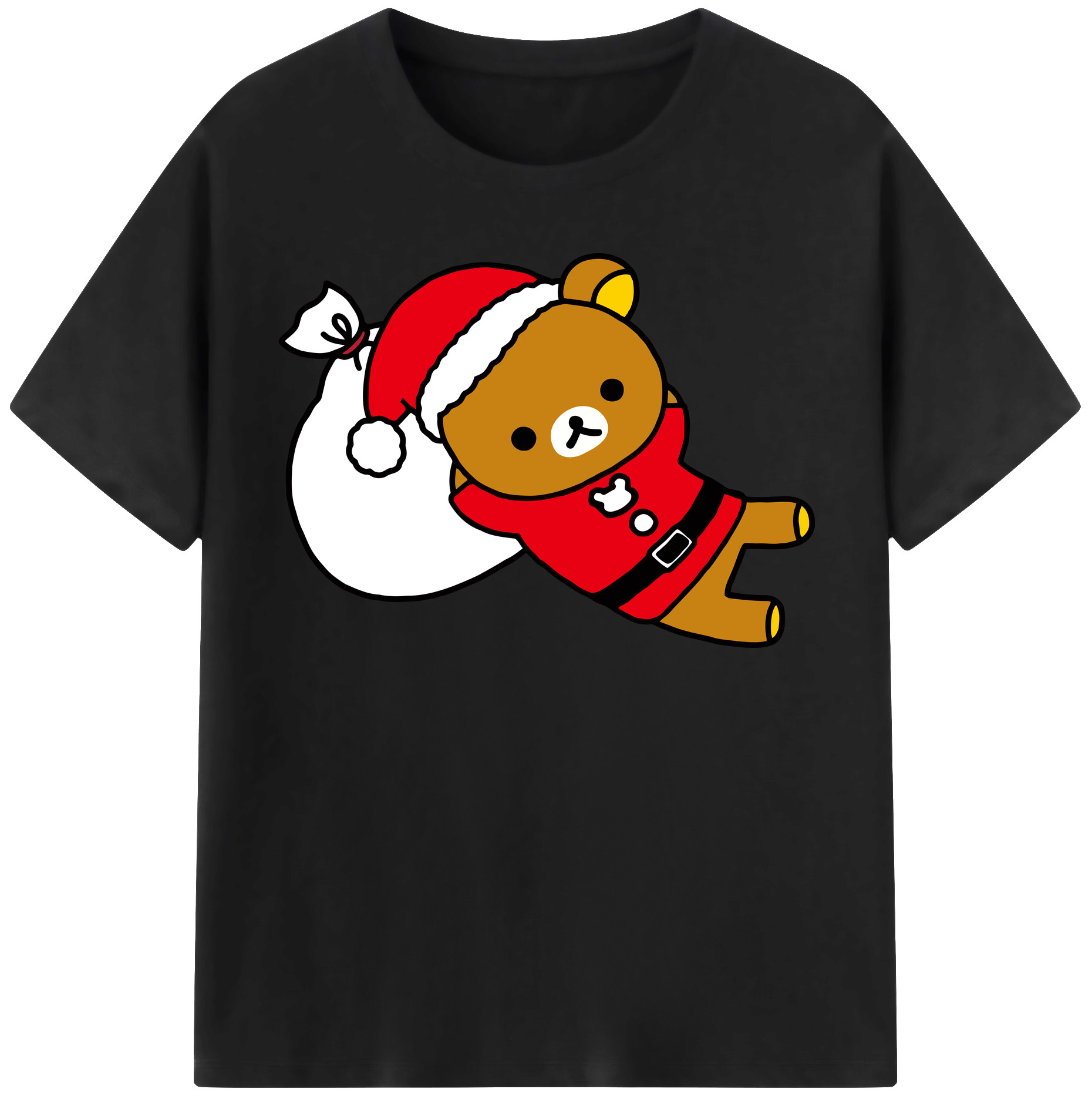 （画像用） リラックマ リラックマ キイロイトリ Rilakkuma Korilakkuma Kiiroitori レディースカジュアルプリントTシャツ（綿100％）