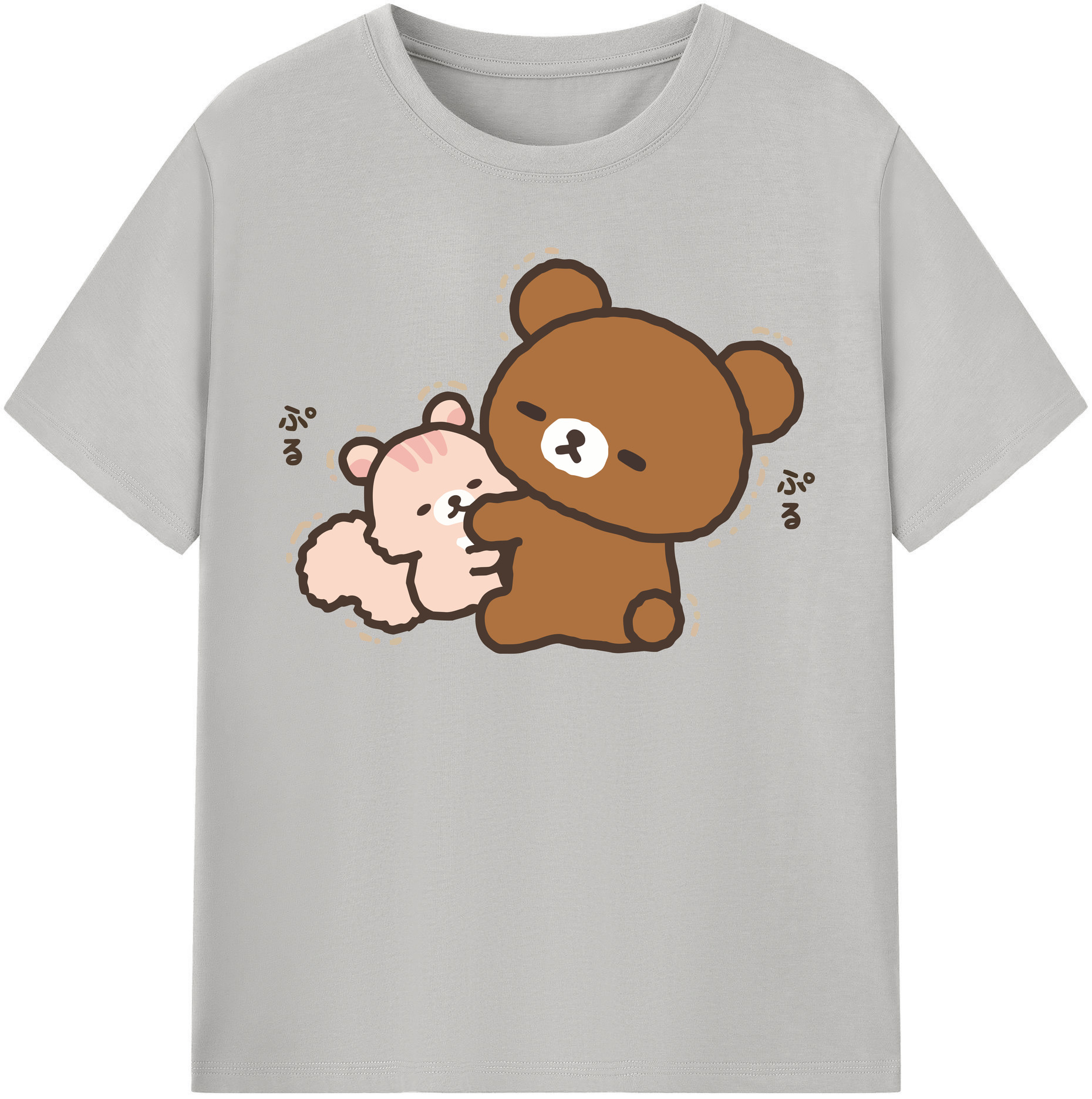 （画像用） リラックマ リラックマ キイロイトリ Rilakkuma Korilakkuma Kiiroitori レディースカジュアルプリントTシャツ（綿100％）