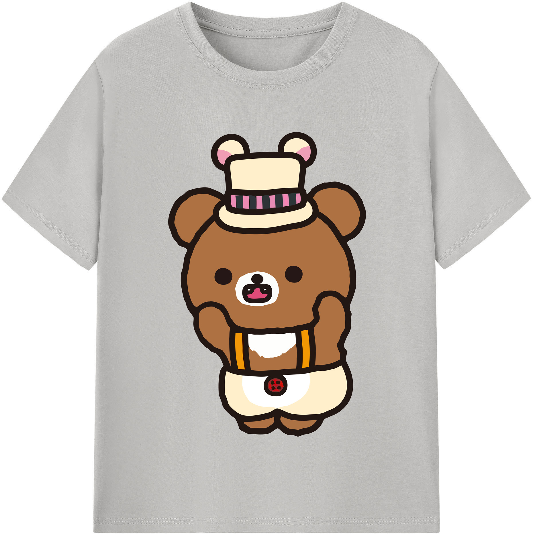 （画像用） リラックマ リラックマ キイロイトリ Rilakkuma Korilakkuma Kiiroitori レディースカジュアルプリントTシャツ（綿100％）
