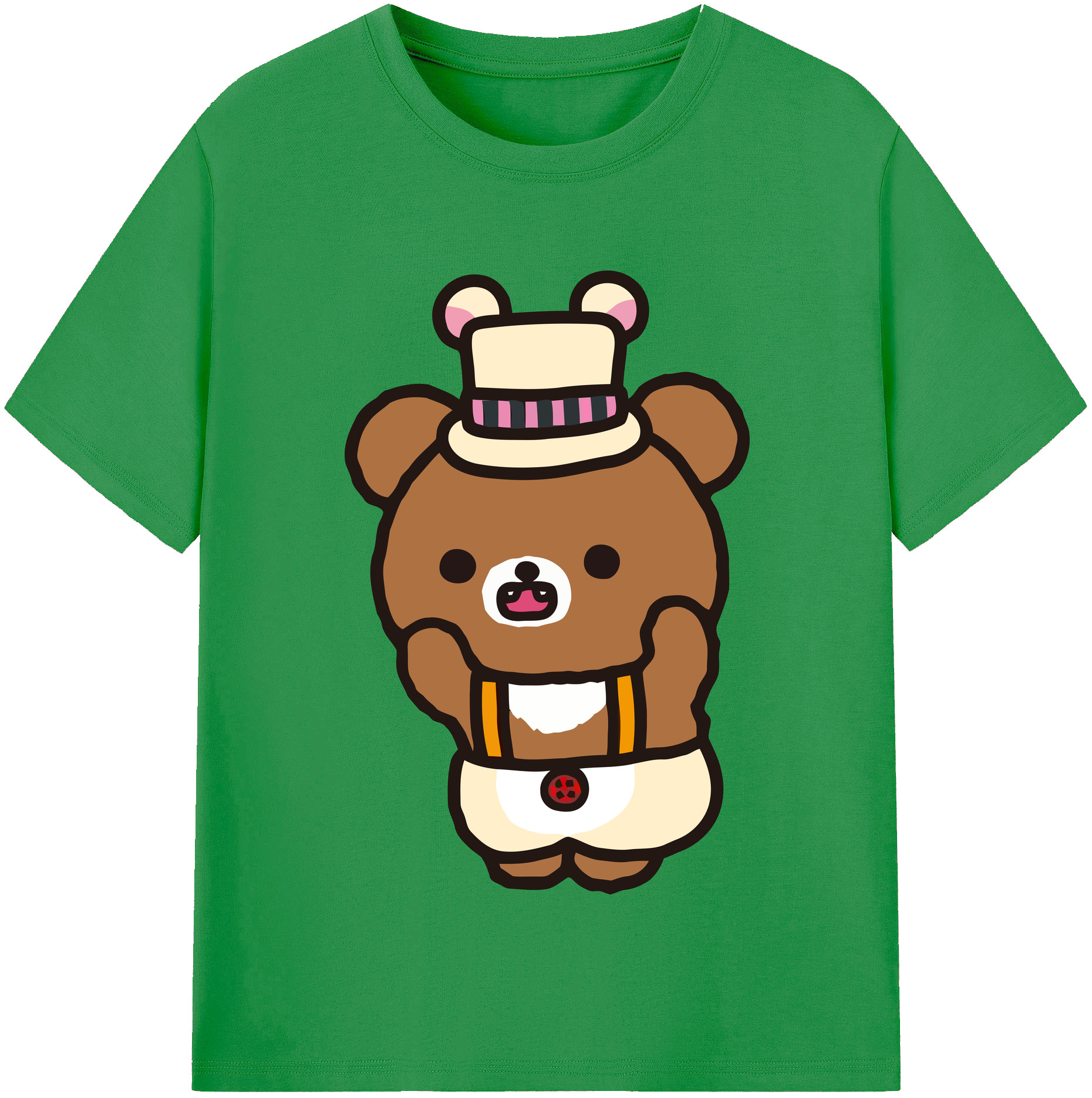 （画像用） リラックマ リラックマ キイロイトリ Rilakkuma Korilakkuma Kiiroitori レディースカジュアルプリントTシャツ（綿100％）